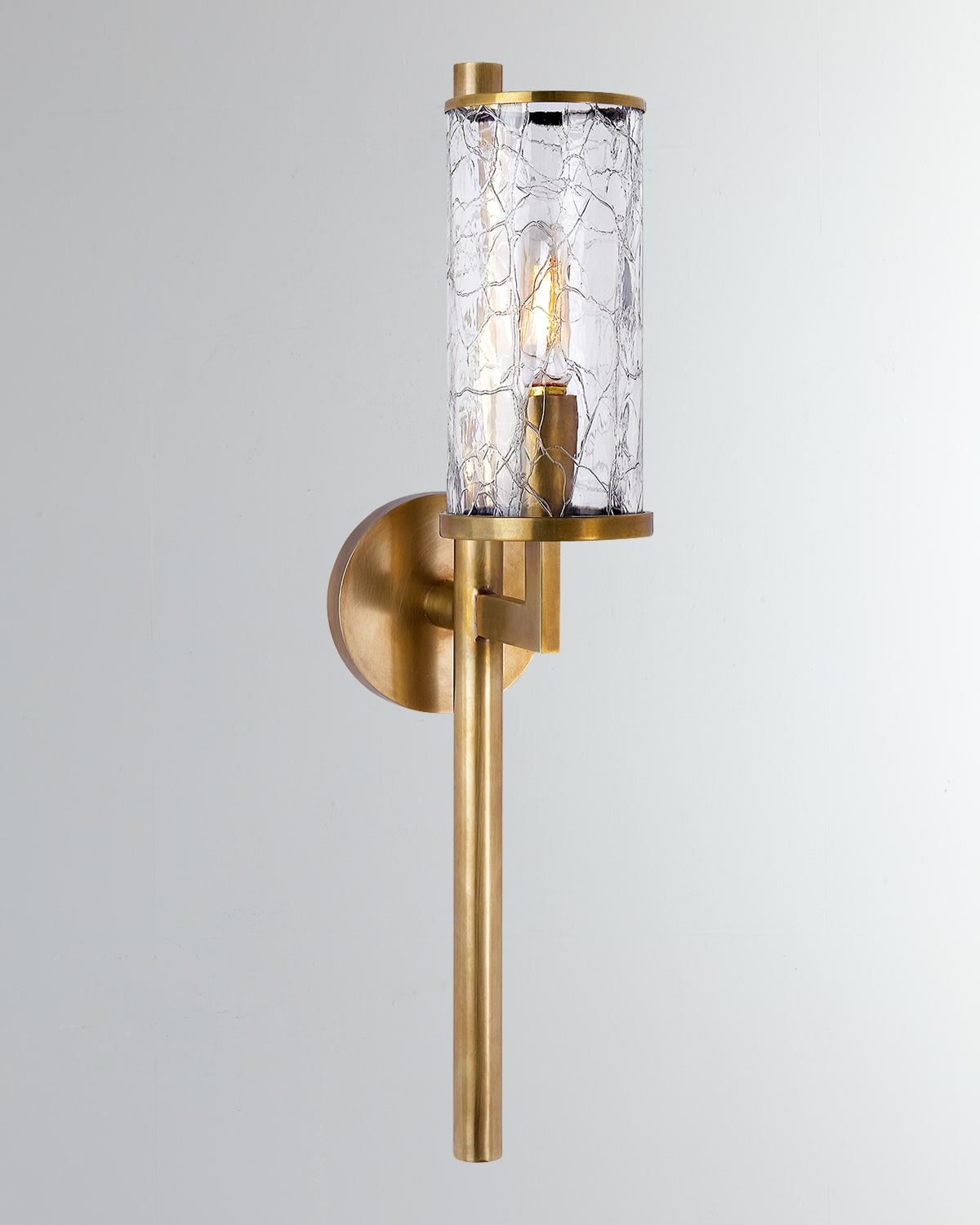 Visual Comfort Signature Liaison Single Sconce By Kelly Wearstler In Antique Brass
