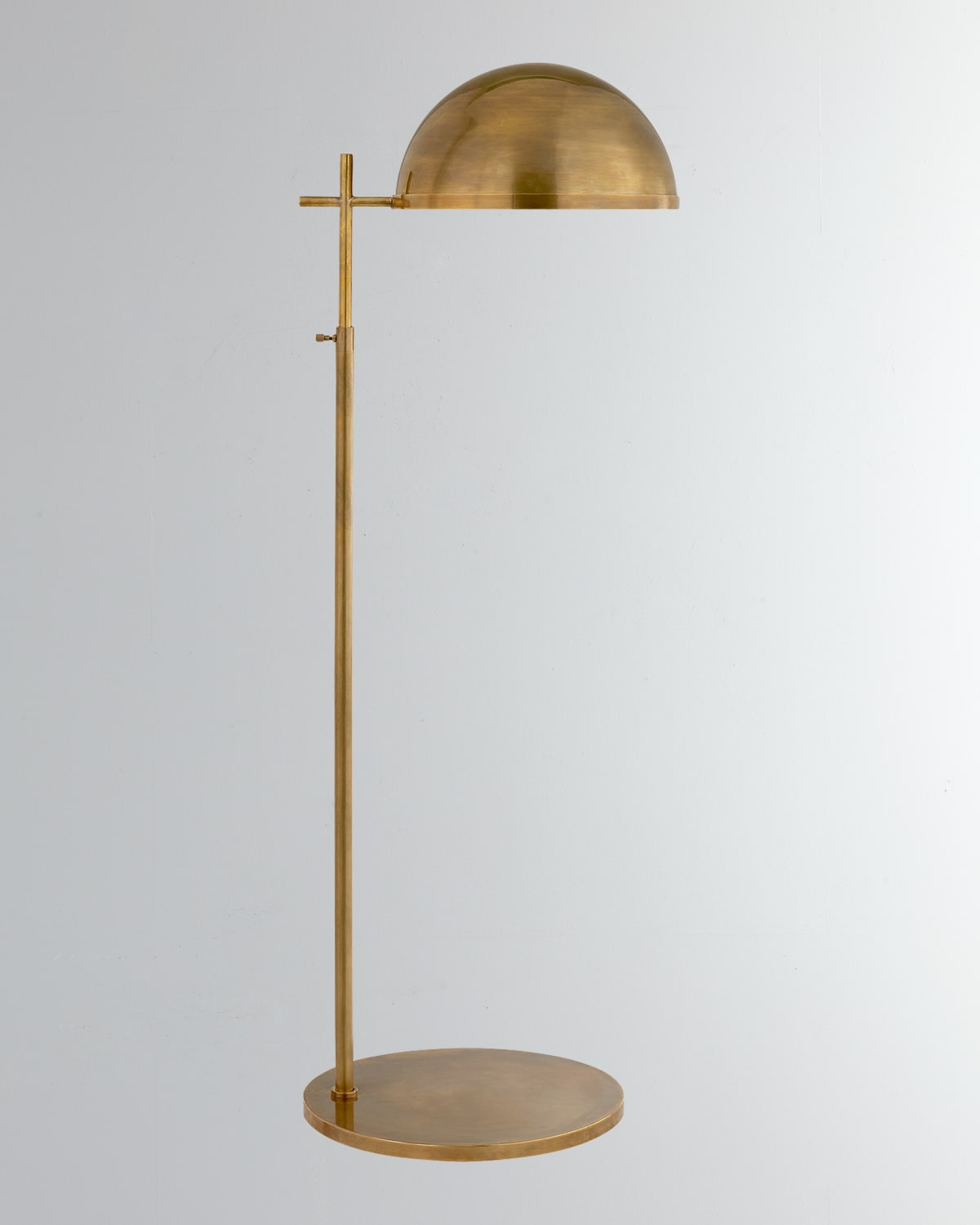 Shop Visual Comfort Signature Dulcet Medium Pharmacy Floor Lamp By Kelly Wearstler In Antique Brass