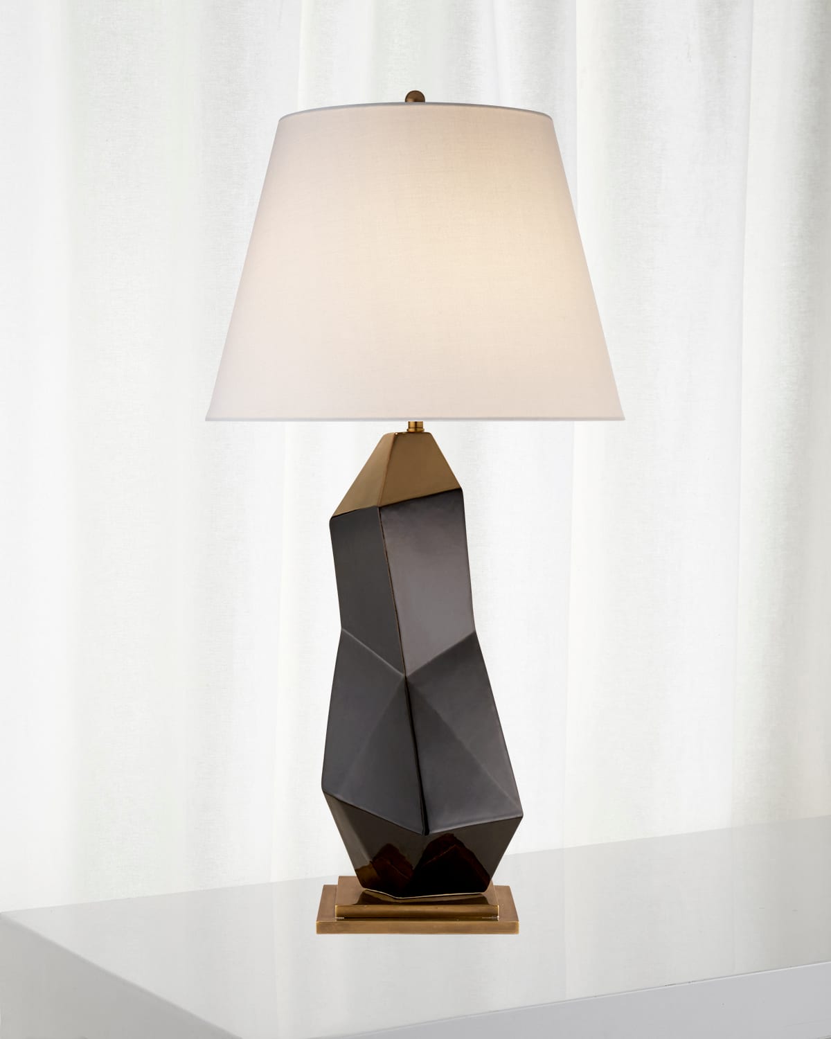 Shop Visual Comfort Signature Bayliss Table Lamp By Kelly Wearstler In Black