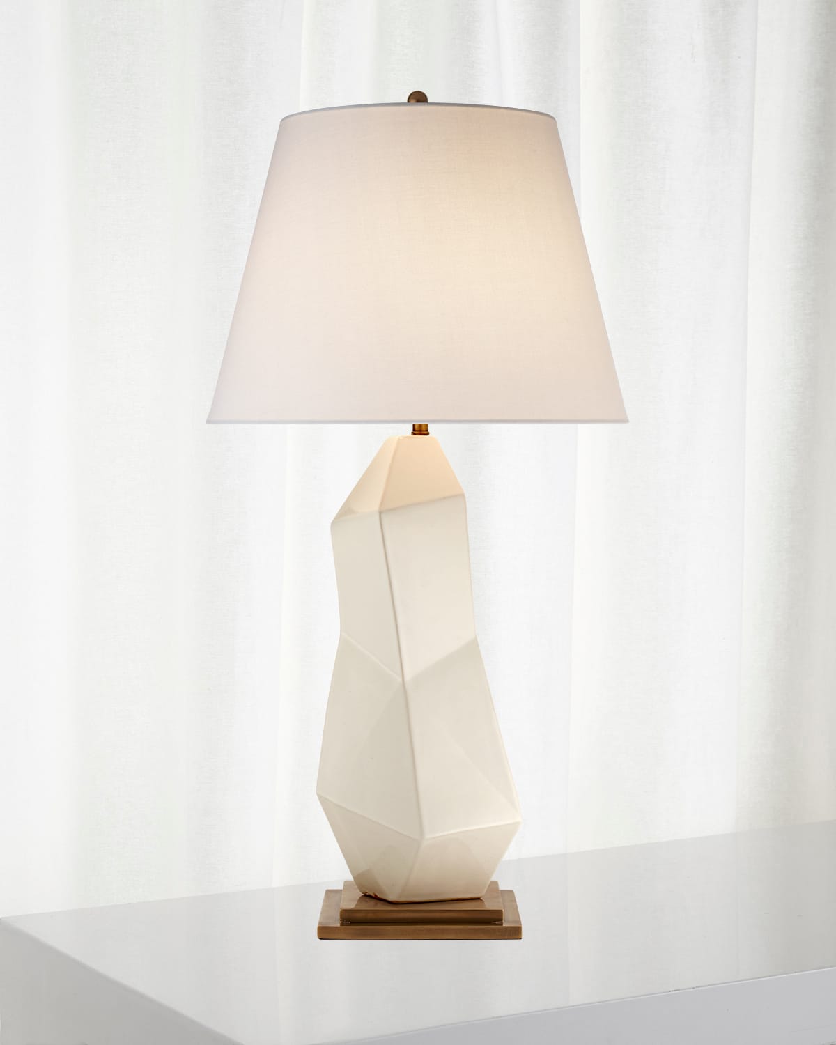 Shop Visual Comfort Signature Bayliss Table Lamp By Kelly Wearstler In White