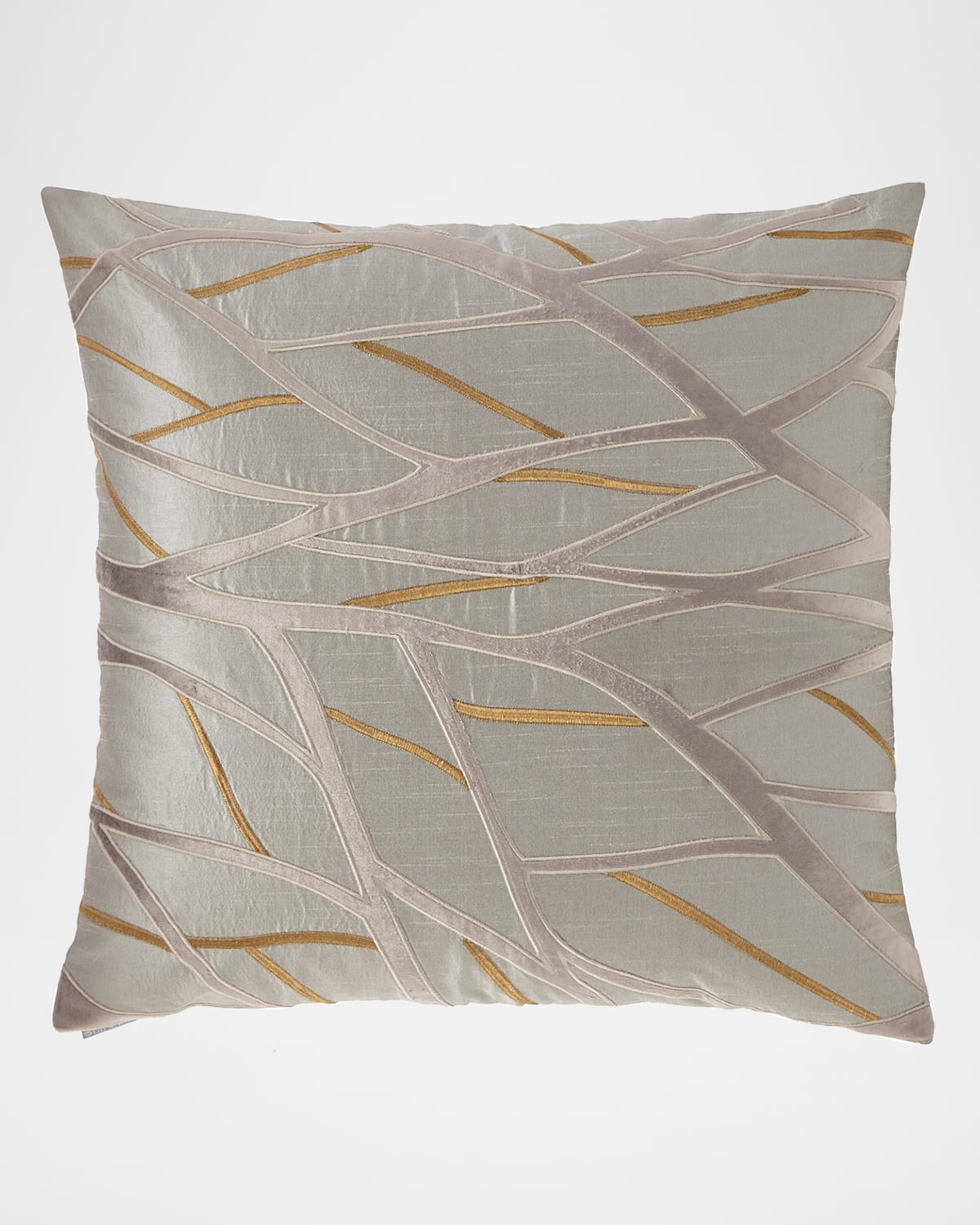 Lili Alessandra Tao Square Pillow In Pewter