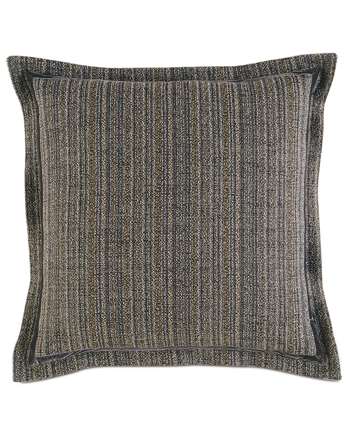 Eastern Accents Reign European Sham In Gray