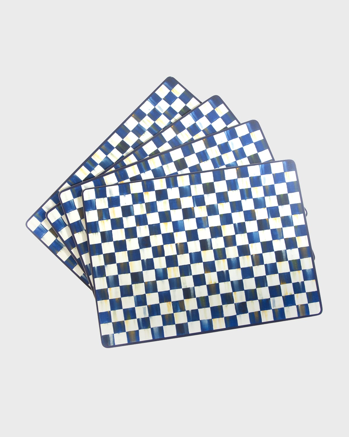 Mackenzie-childs Mackenzie Childs Royal Check Set Of 4 Placemats