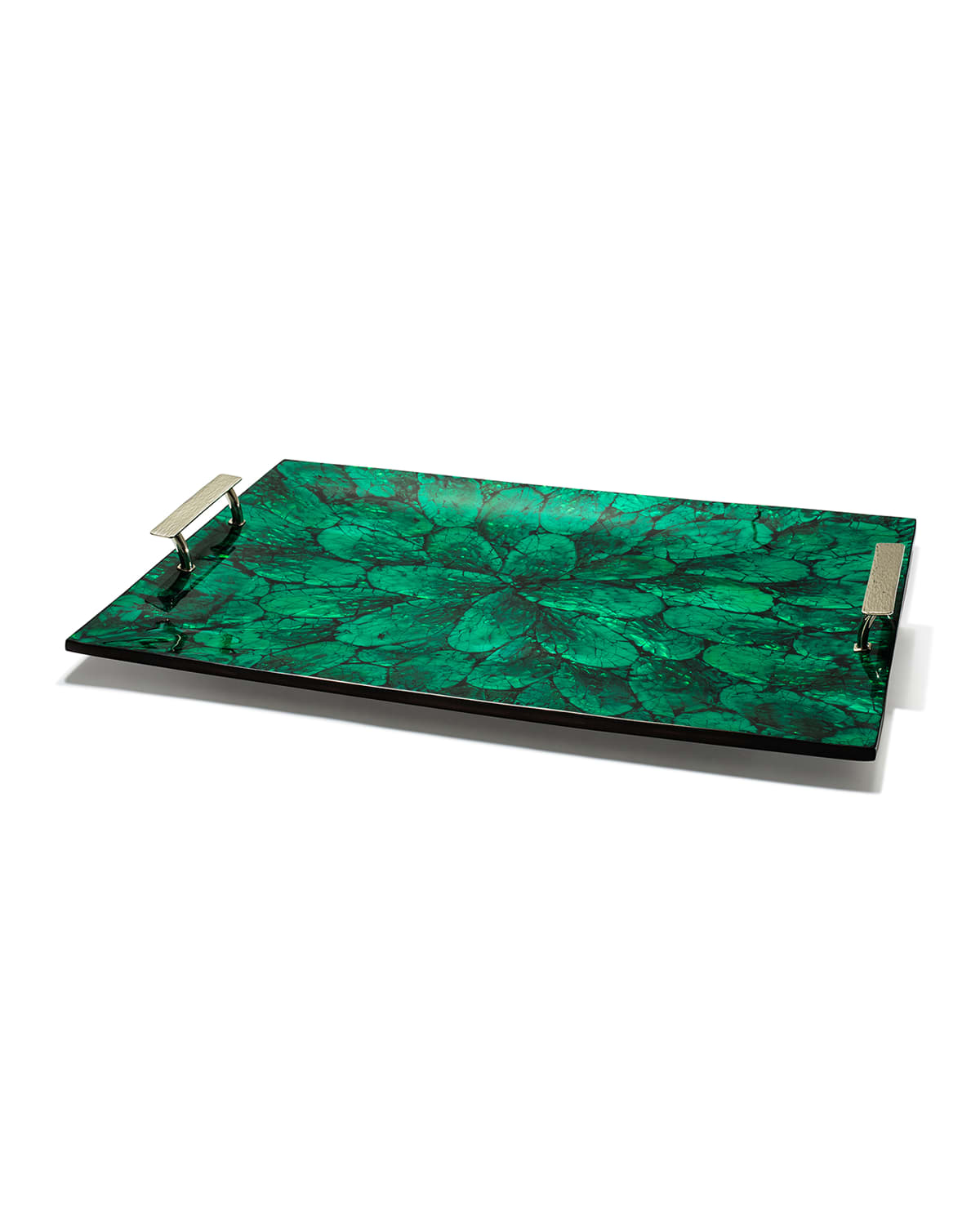 Shop Ladorada Mother Of Pearl Tray In Green