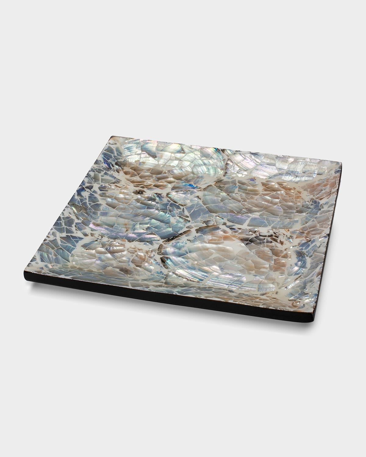 Shop Ladorada Mother Of Pearl Platter In Neutral Pattern