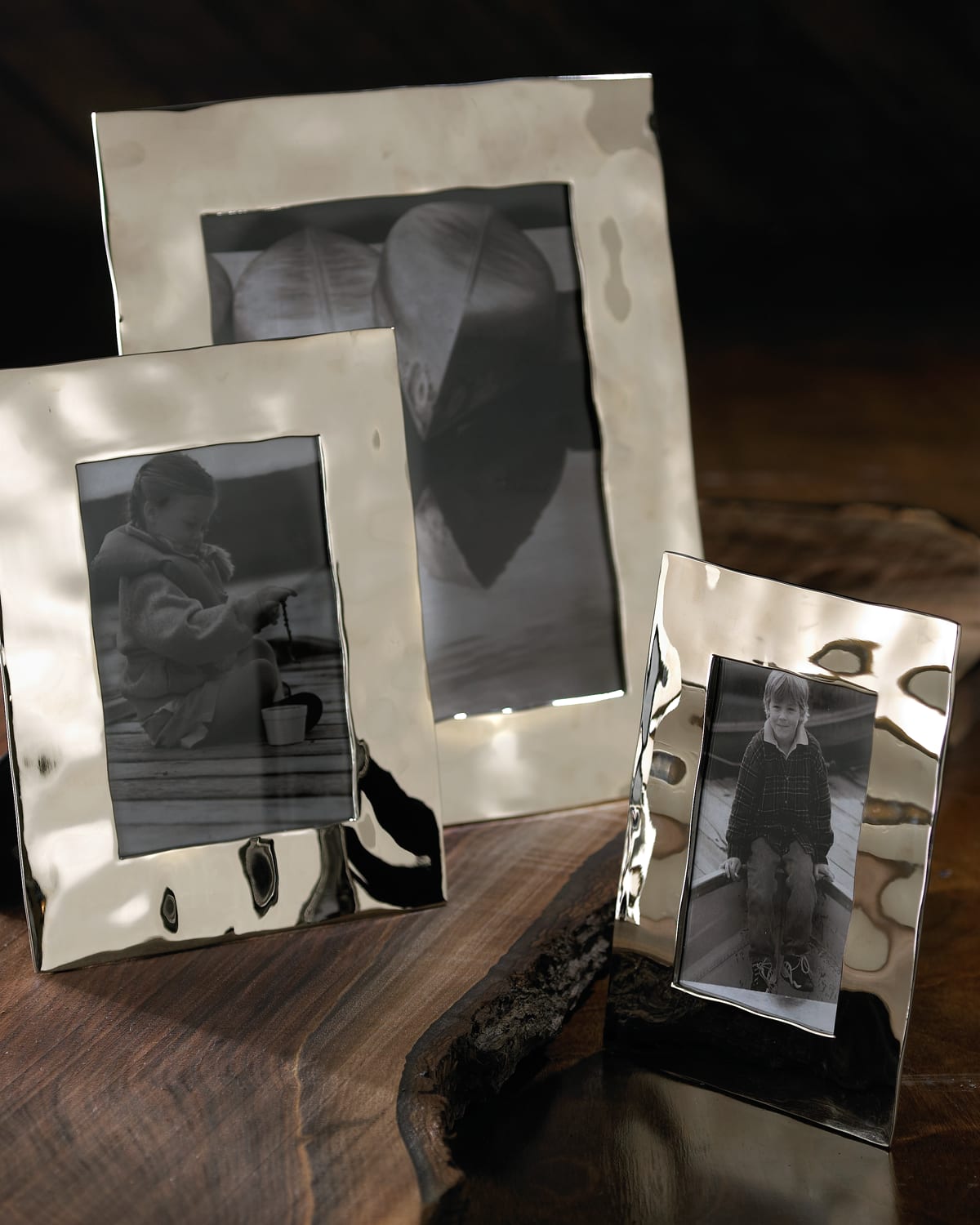 Michael Aram Reflective Water 8" X 10" Photo Frame In Silver