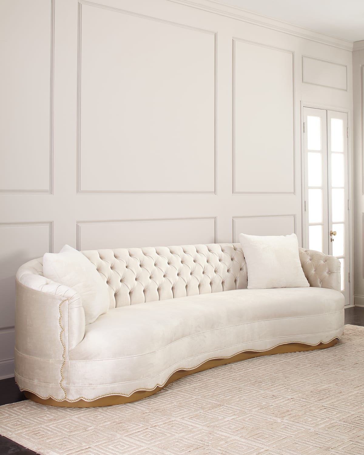 Haute House Analise Sofa 126" In Pearl