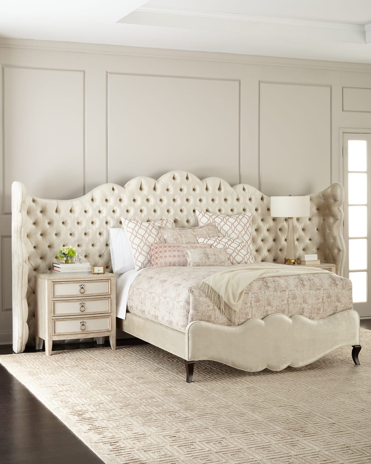 Haute House Adelie Queen Bed In Pearl