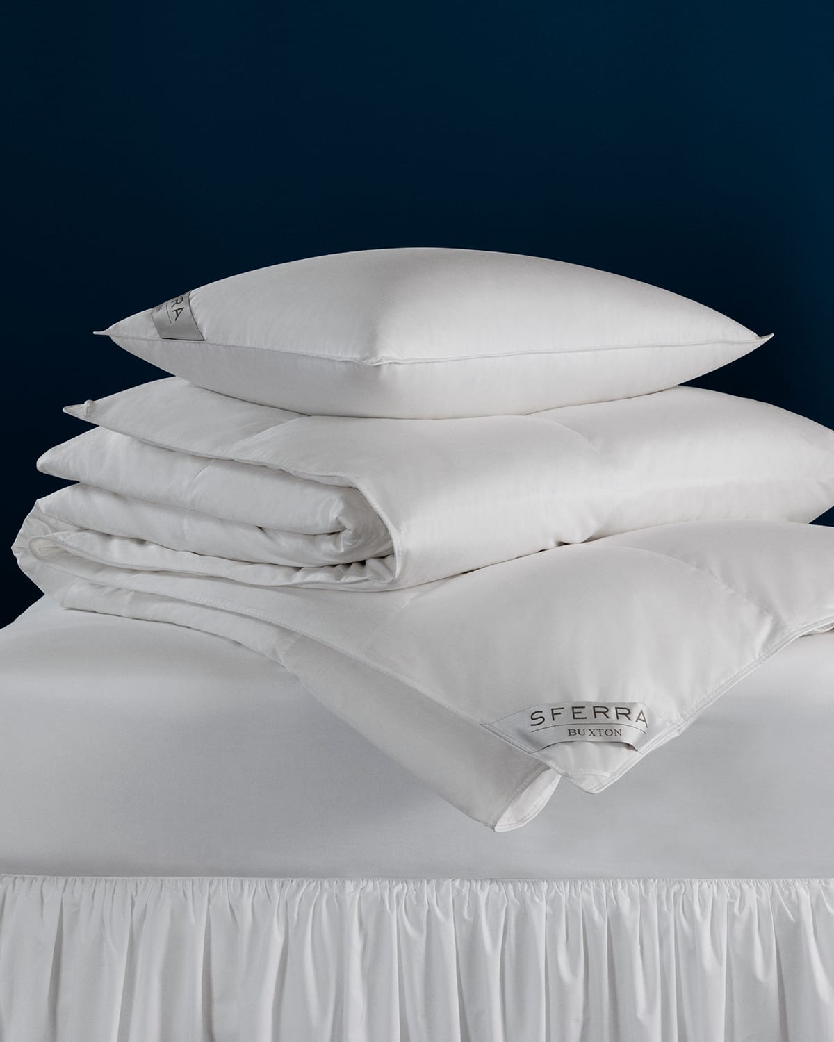 Sferra Buxton Continental Square Pillow In White