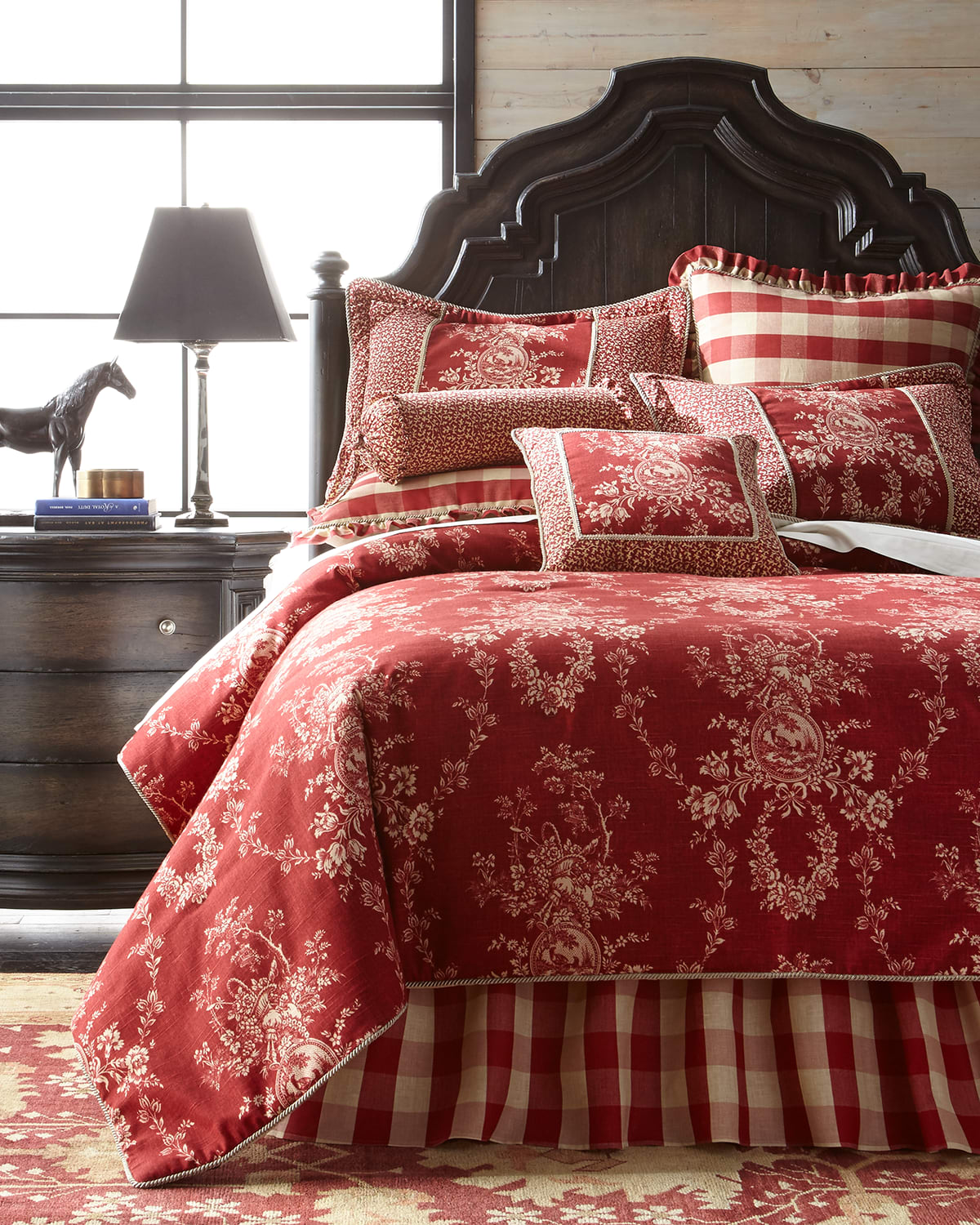 Shop Sherry Kline Home Queen French Country Comforter Set In Red
