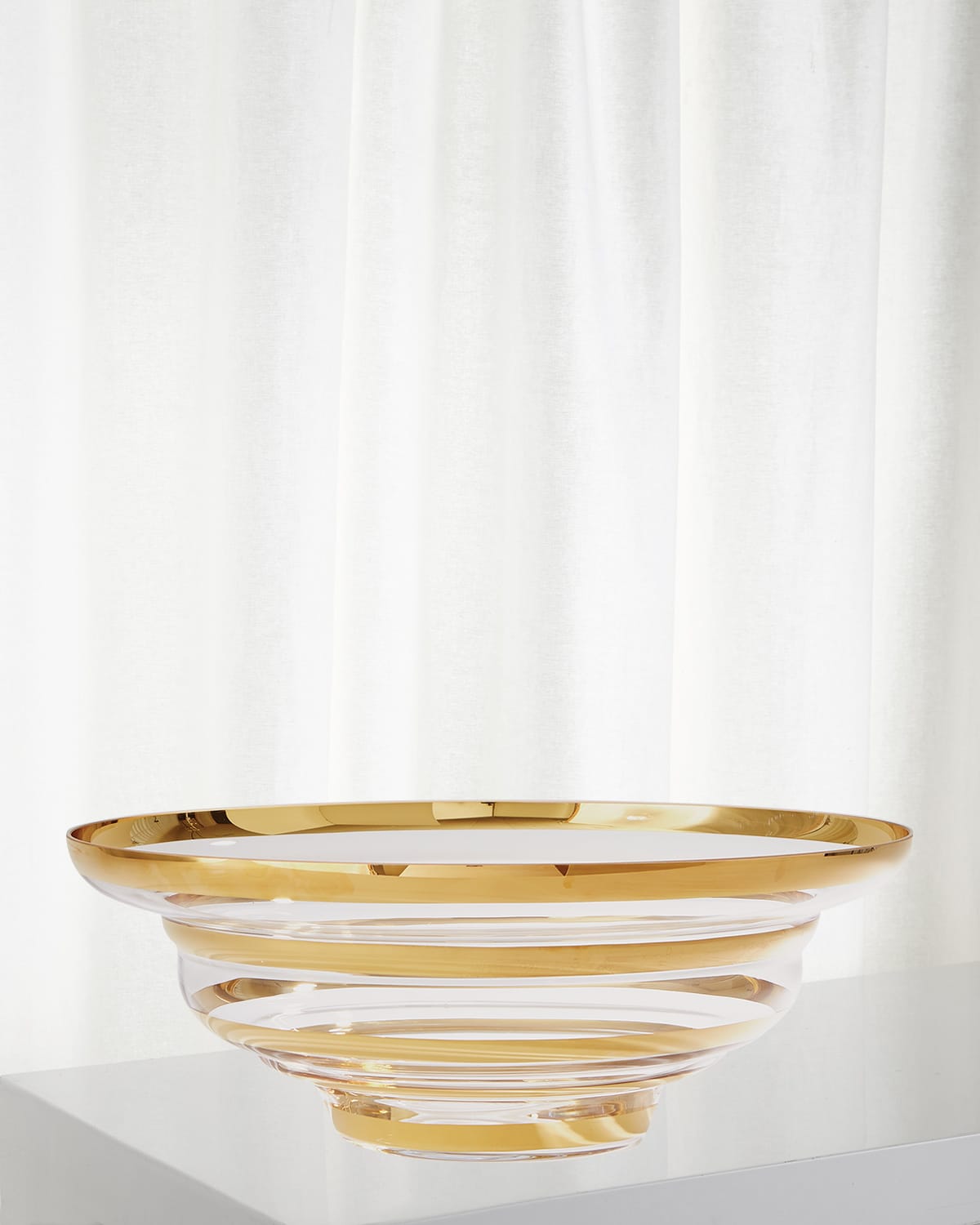 Shop Global Views Saturn Bowl In Gold