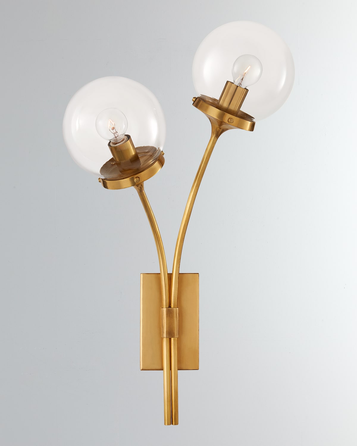 Visual Comfort Signature Prescott Left Sconce In Soft Brass