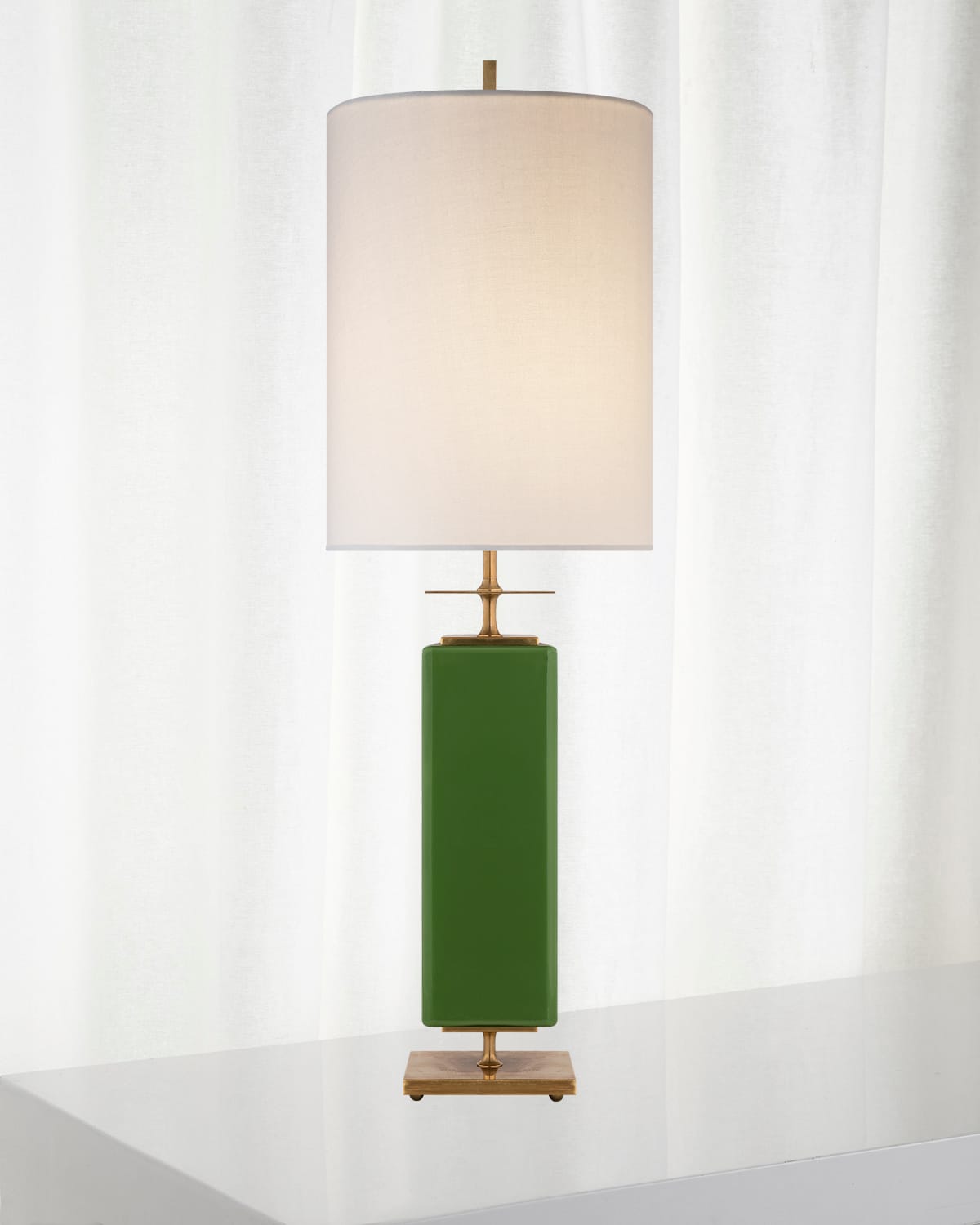 Shop Visual Comfort Signature Beekman Table Lamp In Green