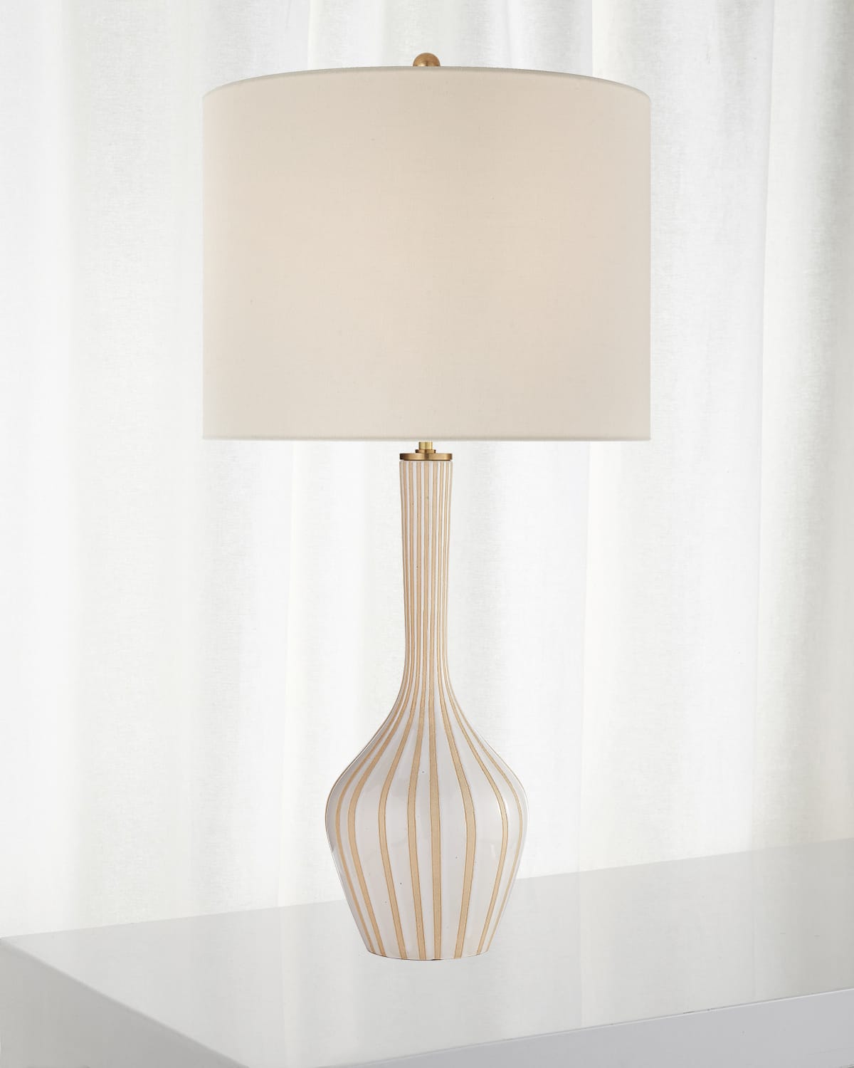Shop Visual Comfort Signature Parkwood Large Table Lamp In White