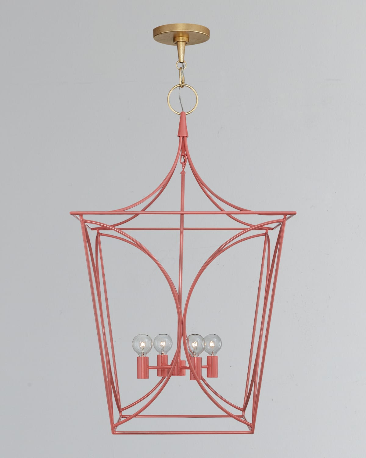 Visual Comfort Signature Cavanagh Medium Lantern In Polished Nickel