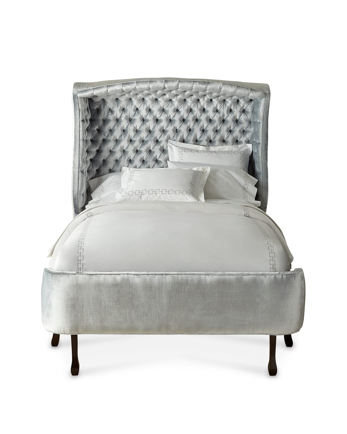 Haute House Arlo Hooded California King Bed In Silver