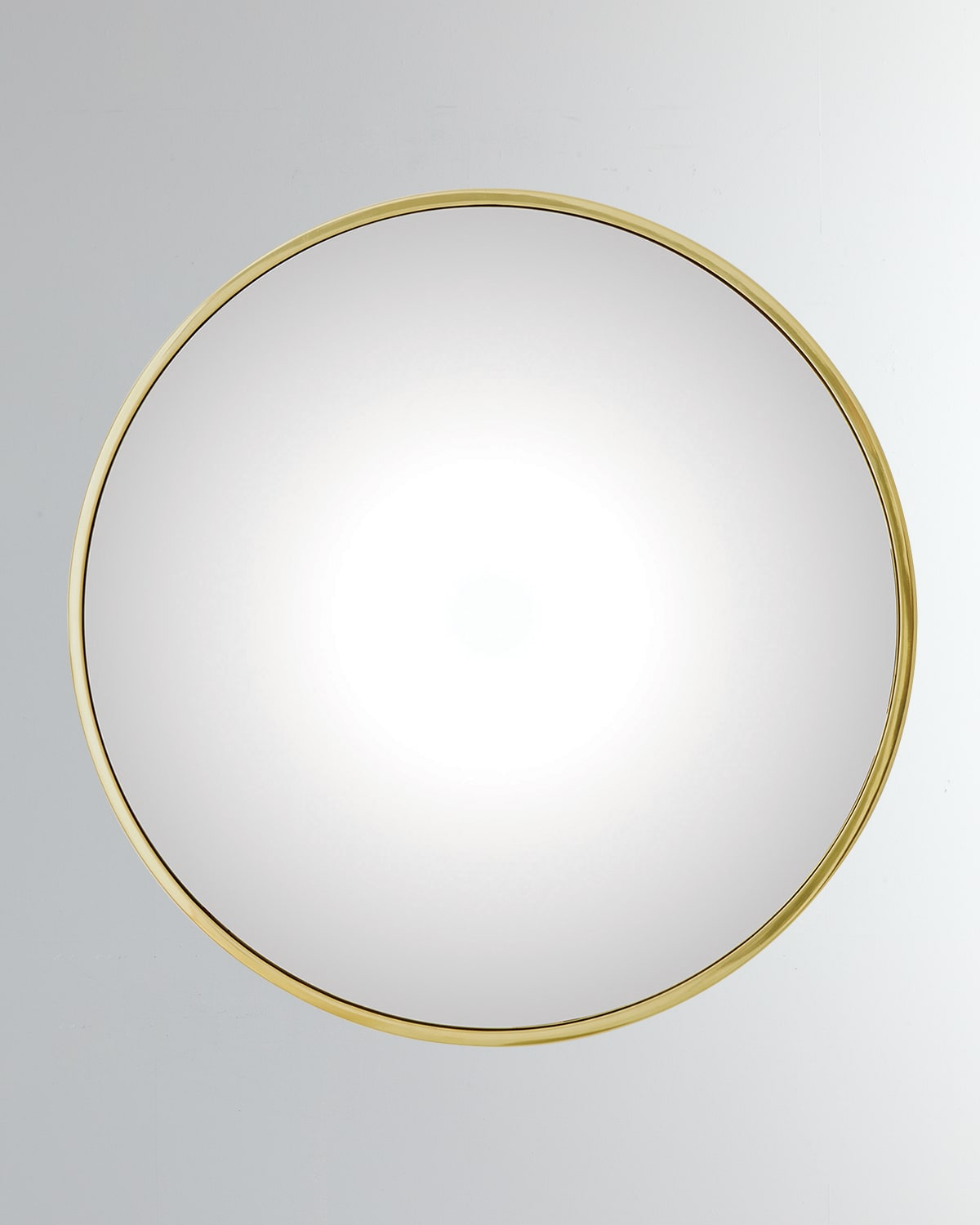 Shop Global Views Large Hoop Convex Mirror In Gold