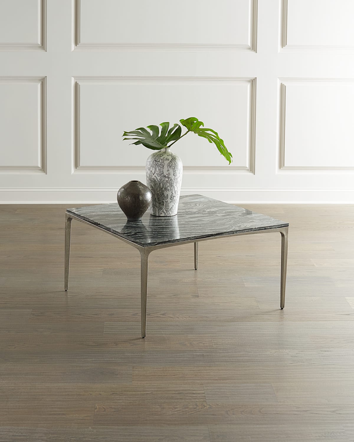 Bernhardt Strata Marble Cocktail Table