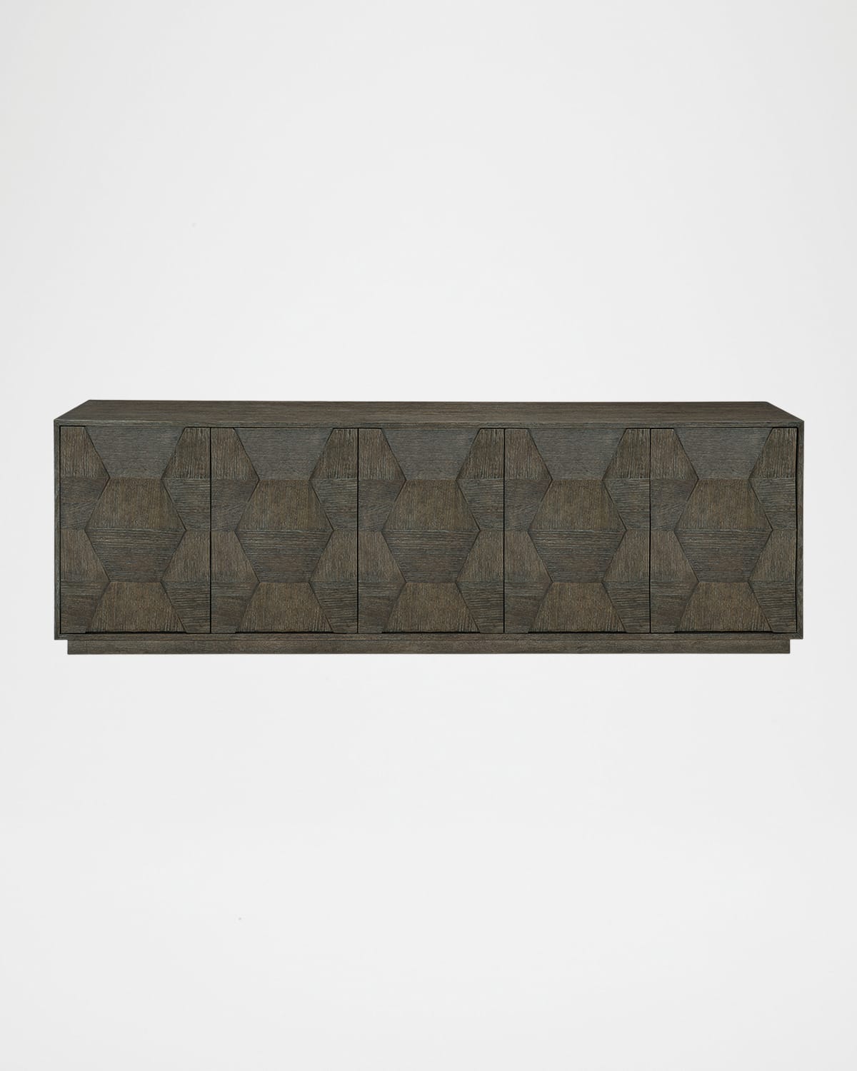 Bernhardt Linea 5-door Entertainment Console In Gray