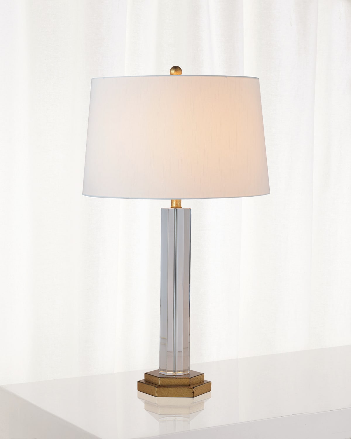 Shop Port 68 James Crystal Table Lamp In Gold