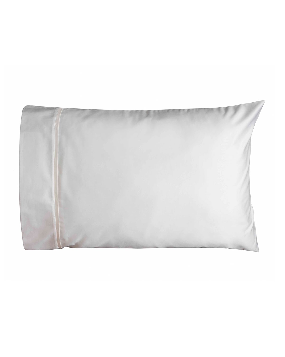 Bovi Fine Linens Estate Pair Of Standard Pillowcases, White/ivory