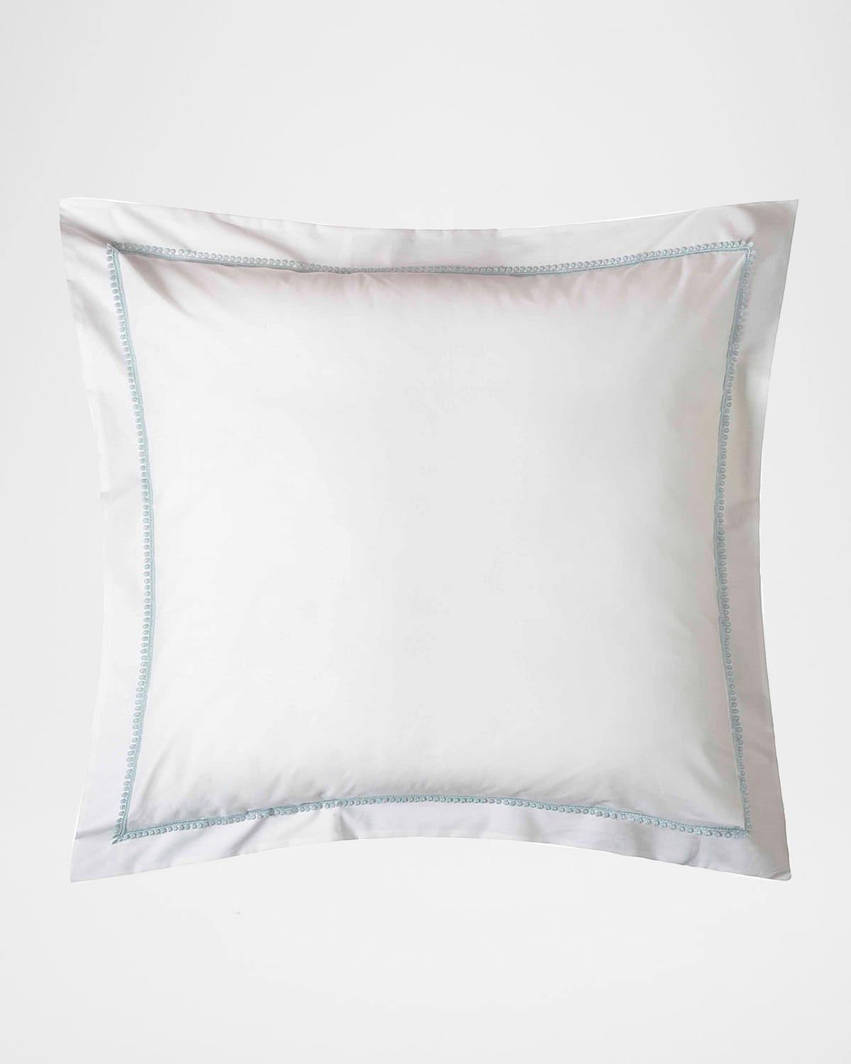 Bovi Fine Linens Bitsy Dots Sham In White/ Aqua