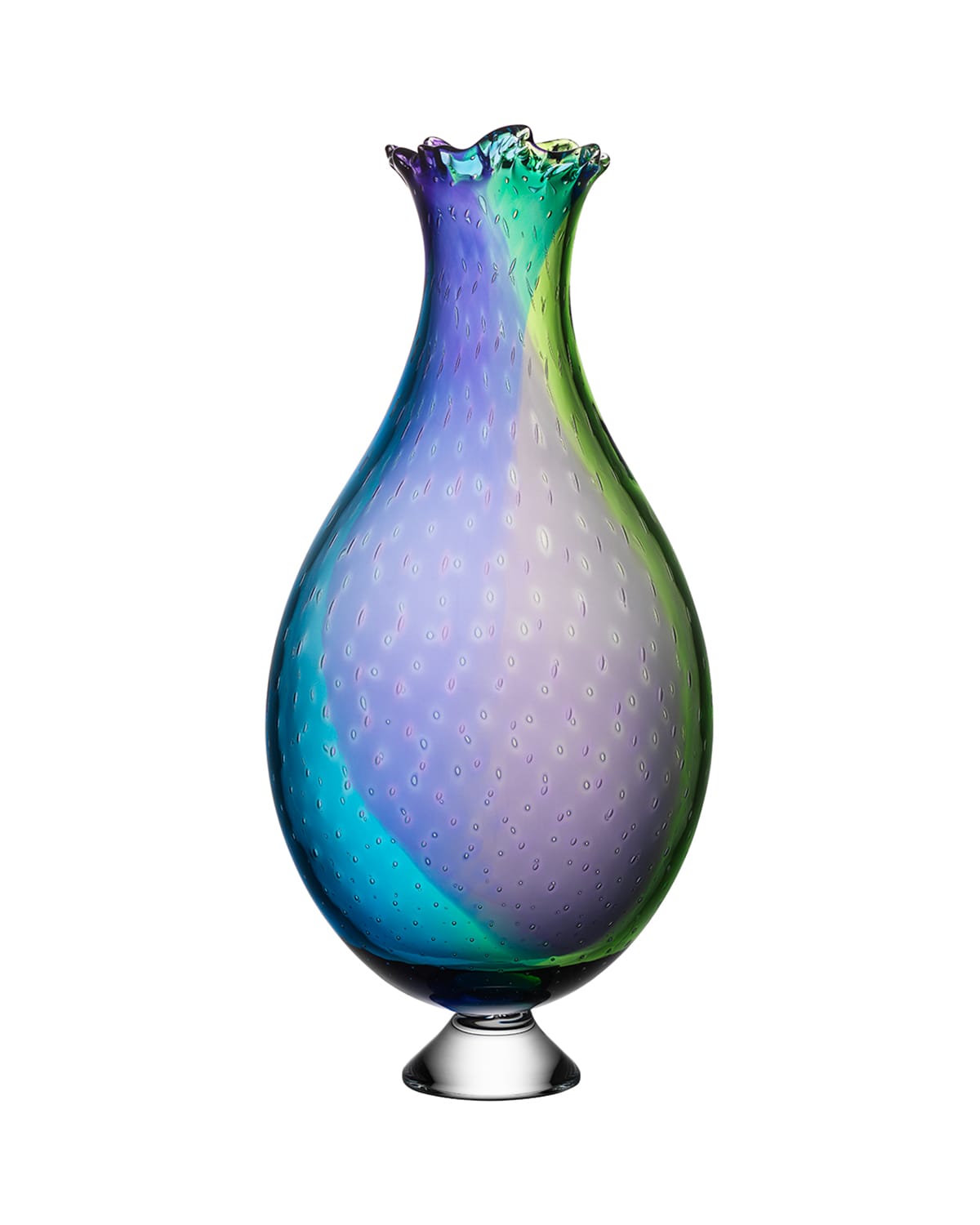 Shop Kosta Boda Poppy Large Vase In Purple/green
