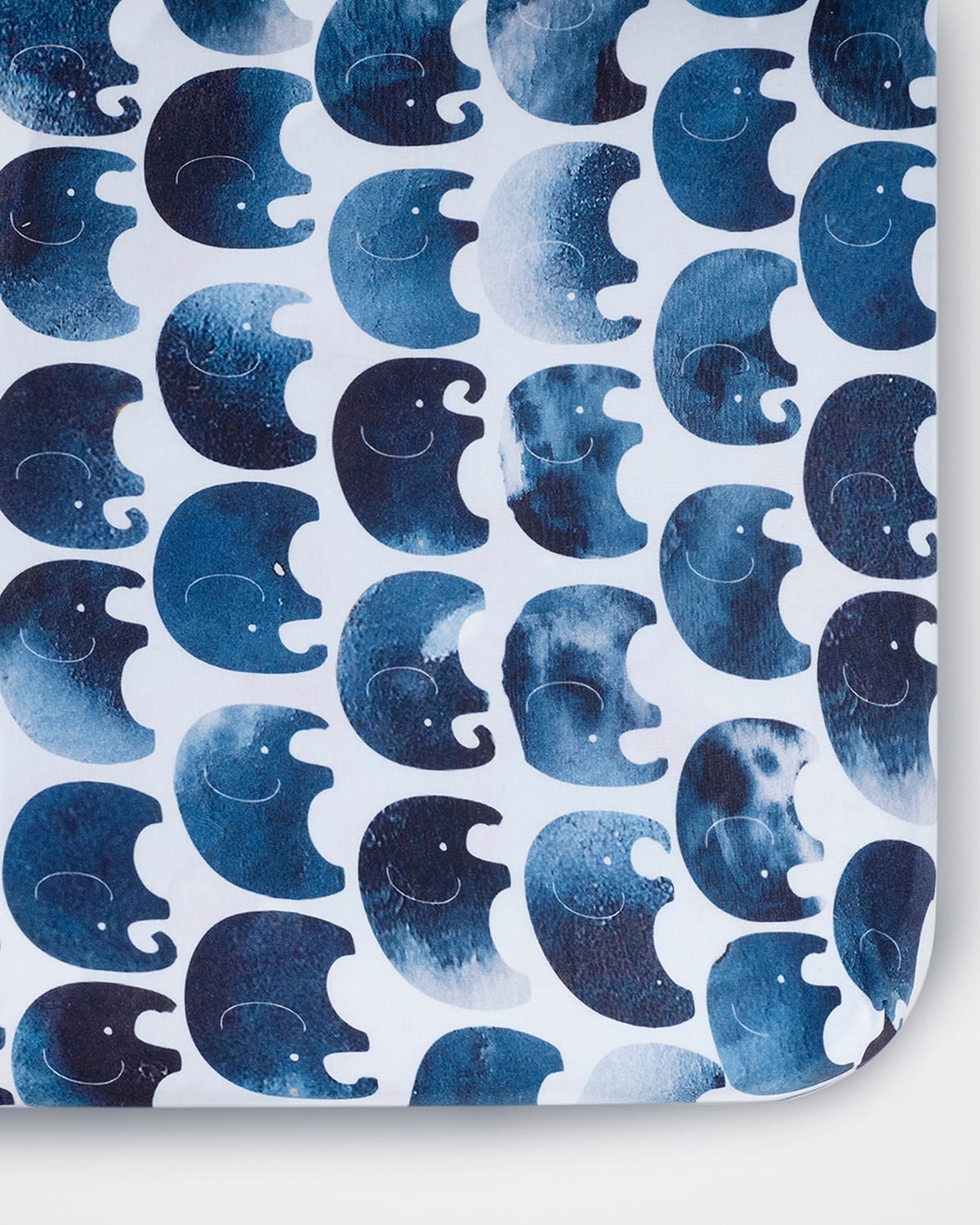 Shop Oilo Studio Elephant Jersey Standard Crib Sheet In Indigo