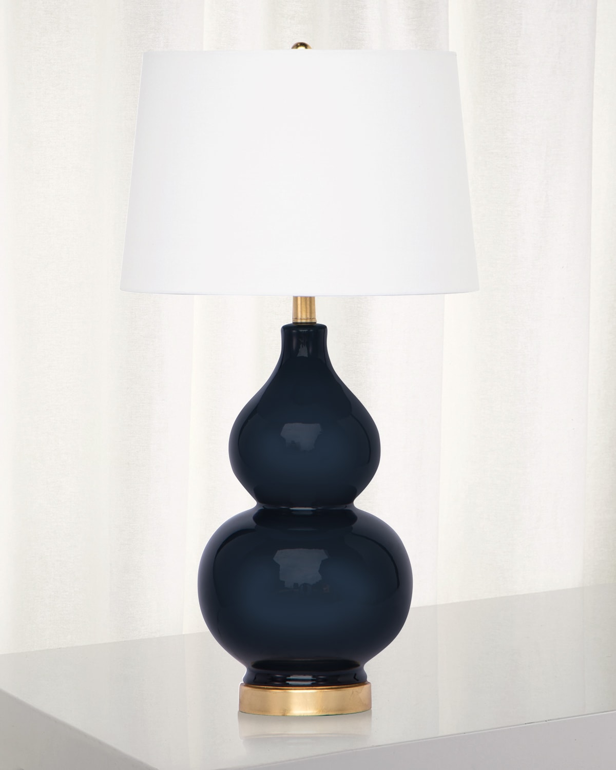 Shop Regina Andrew Madison Ceramic Table Lamp In Navy