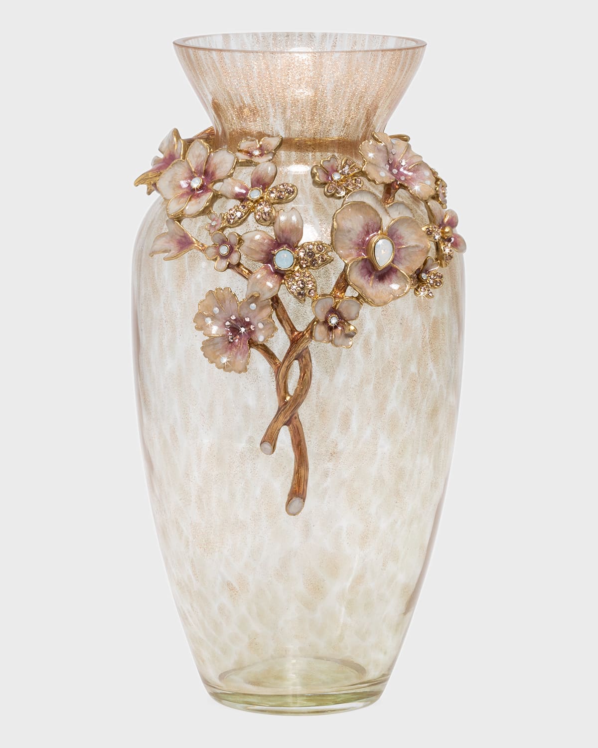 Shop Jay Strongwater Boudoir Bouquet Vase In Multi