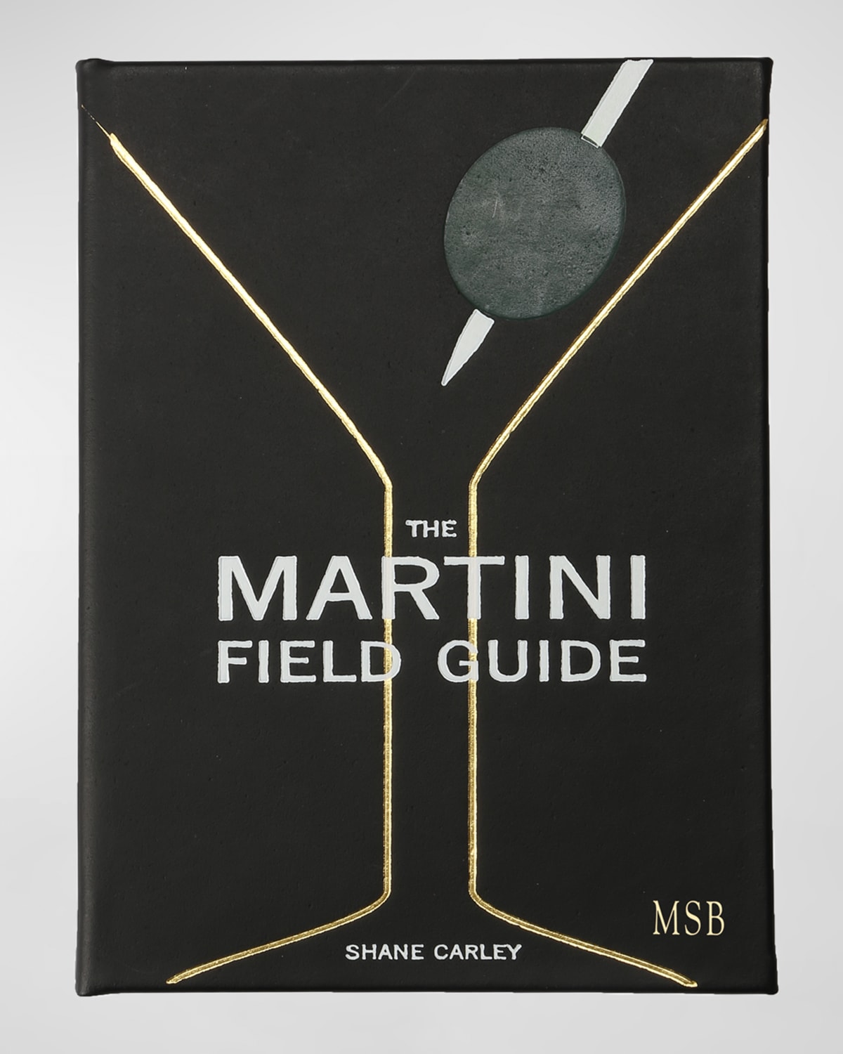 Graphic Image Martini Field Guide Book, Personalized In Black