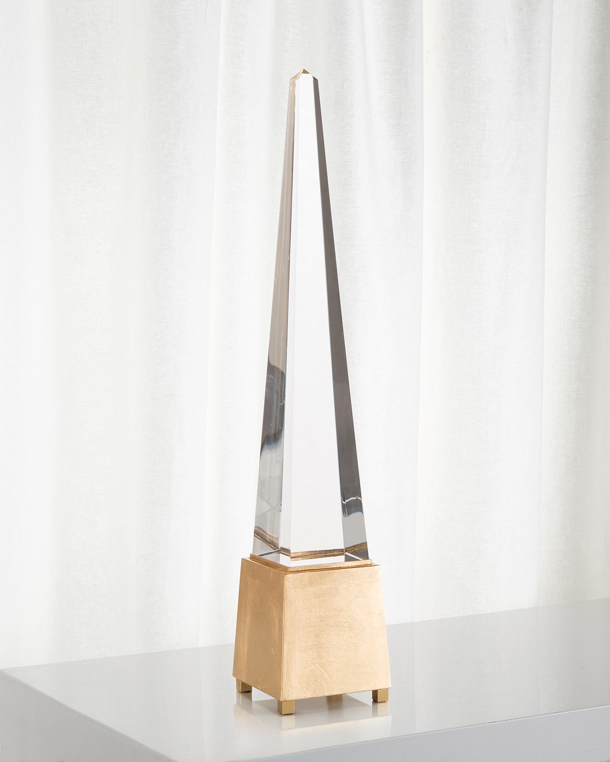 John-richard Collection Lighted Crystal Spire In Gold