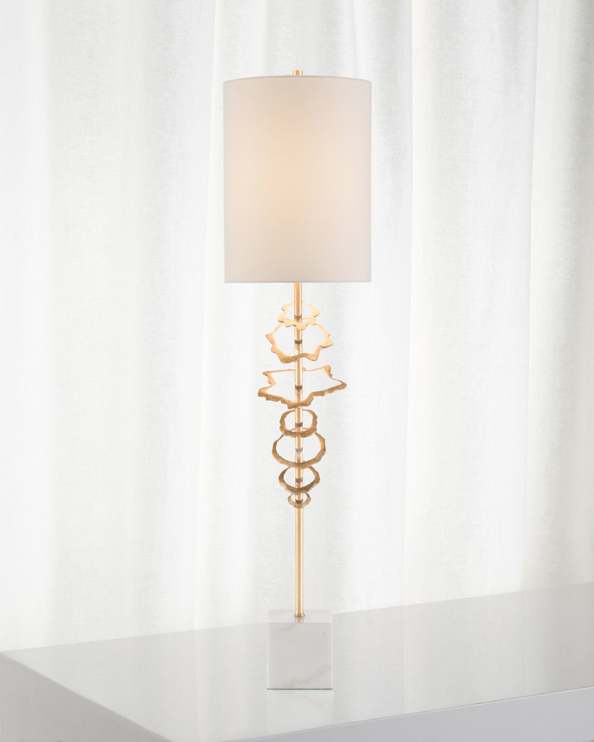 John-richard Collection Floating Disc Buffet Lamp In Gold