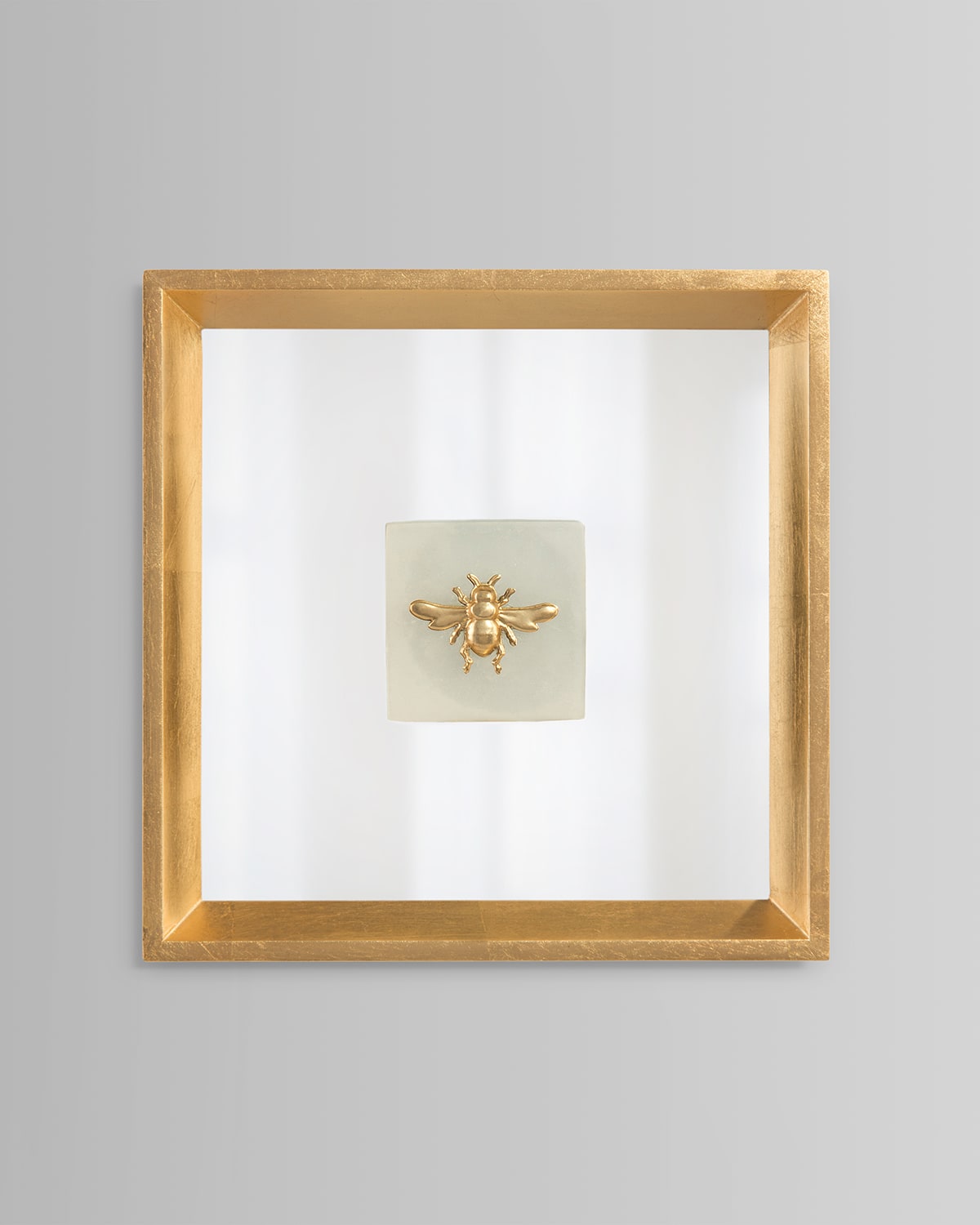 Shop John-richard Collection Bee On Alabaster I Wall Art In Gold