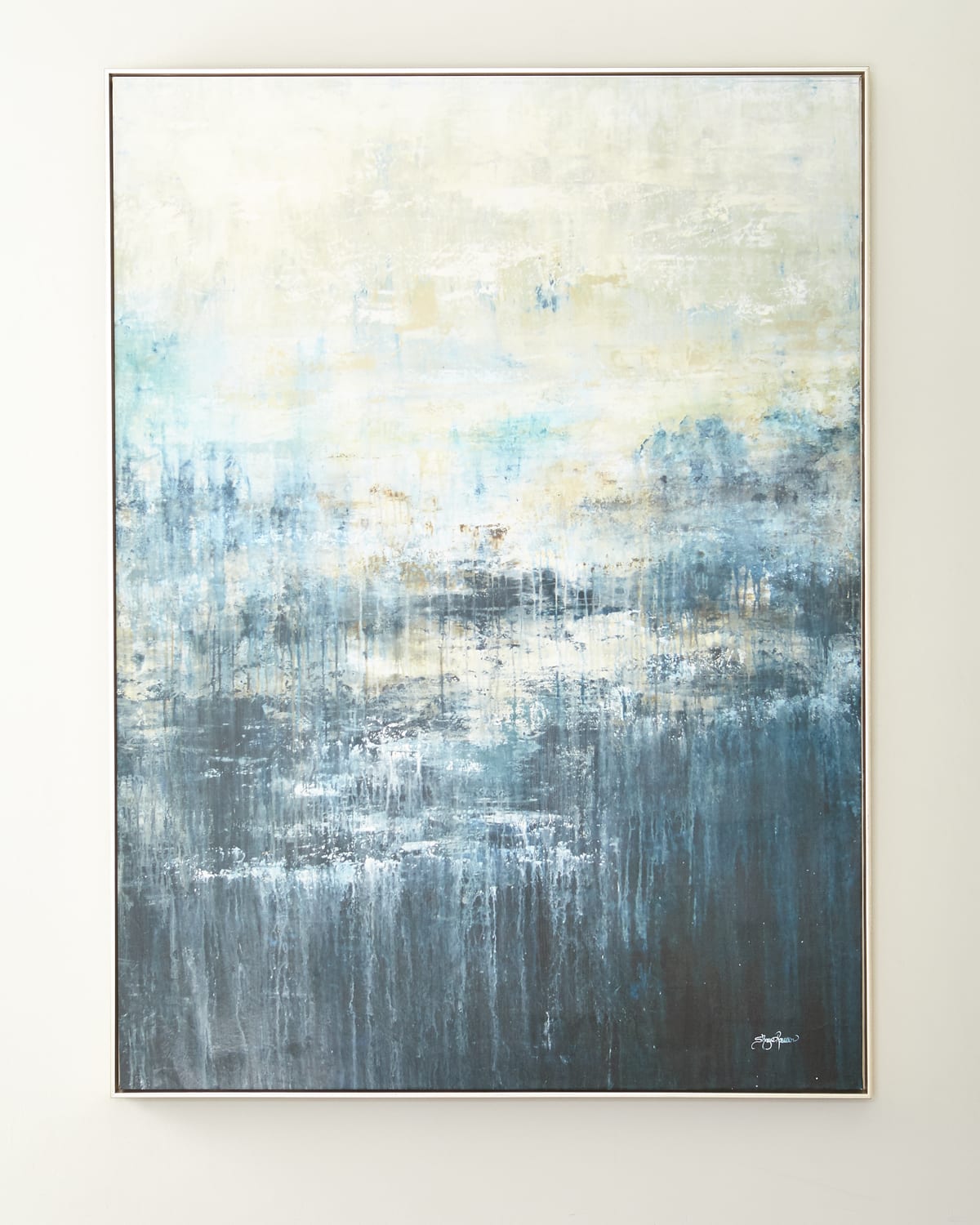 John-richard Collection Blue Falls Giclee Canvas Art By Shaye Rawson In Multi