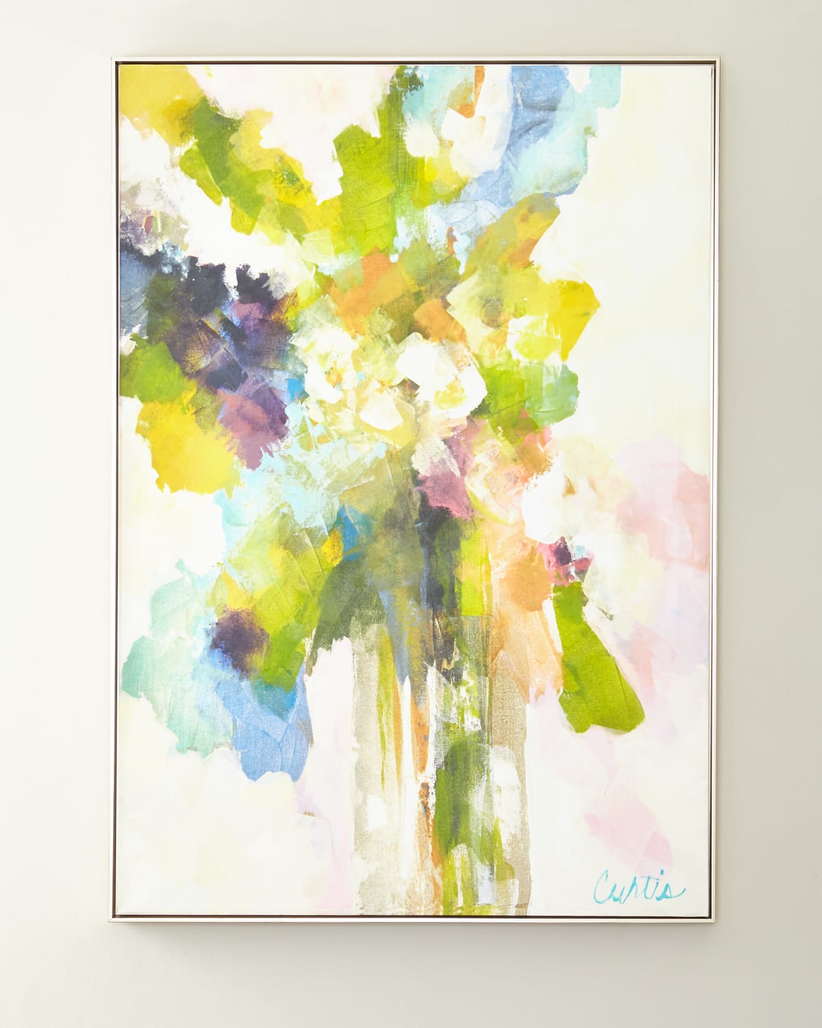 John-richard Collection Light Pink Bouquet Giclee Canvas Art By Joan Curtis In Multi