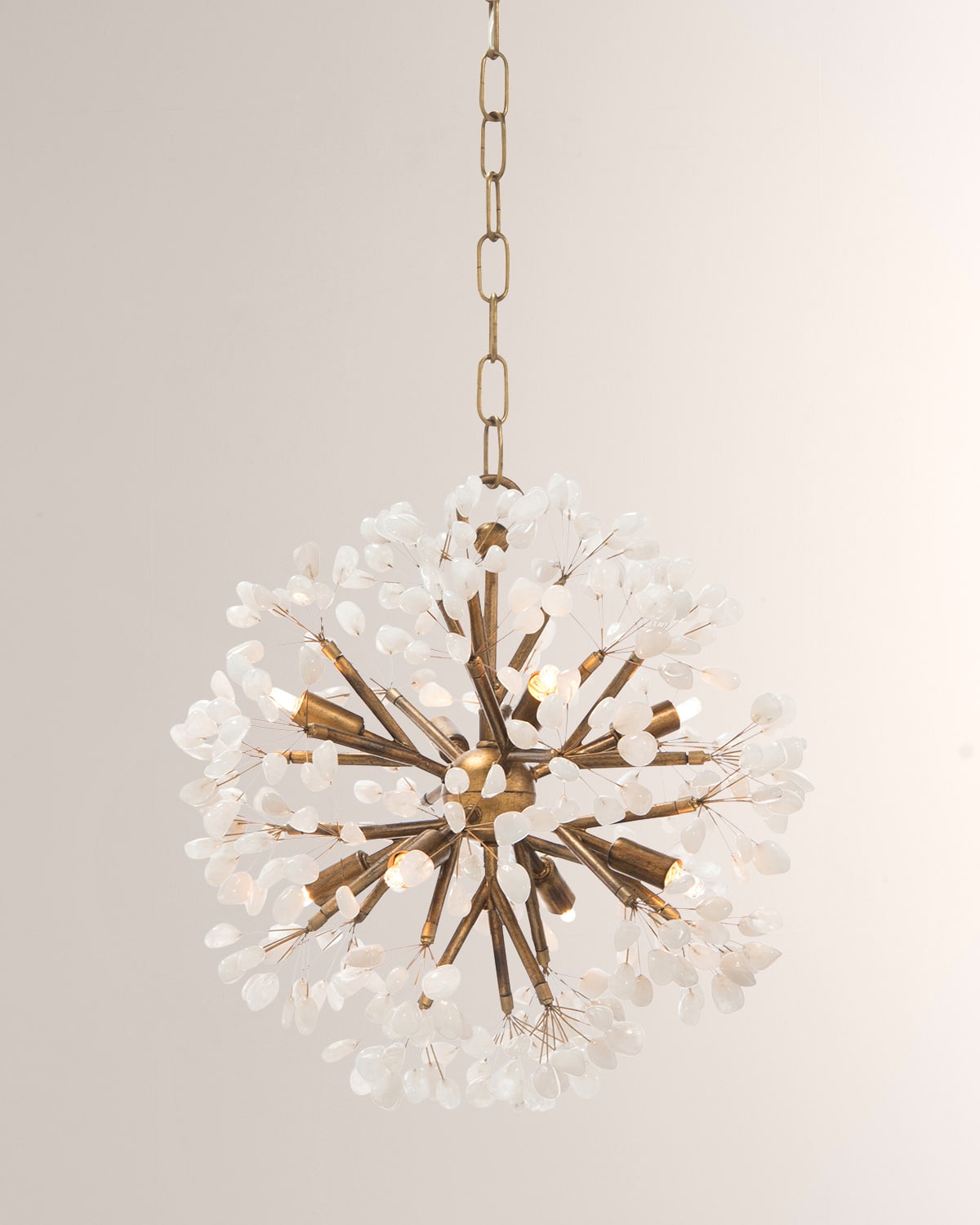 John-richard Collection Spherical 8-light Lighting Pendant In Gold
