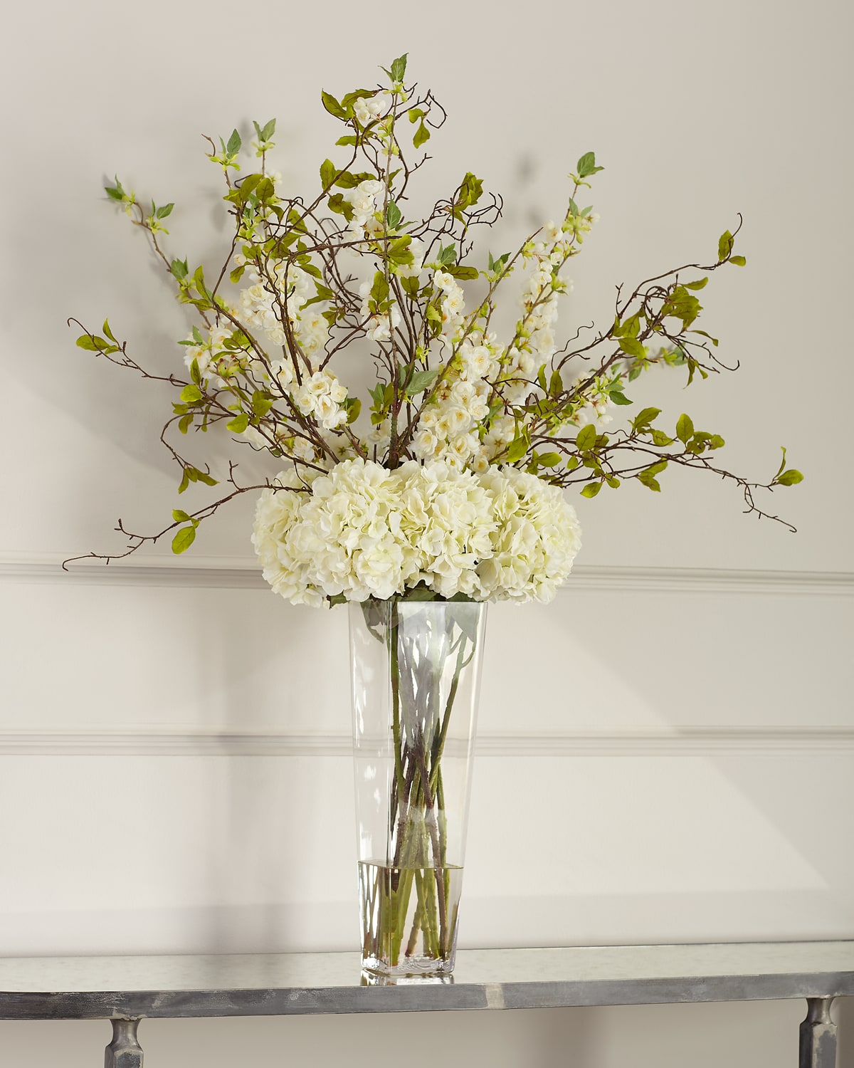 Shop John-richard Collection New Blossoms Floral Arrangement In White/green