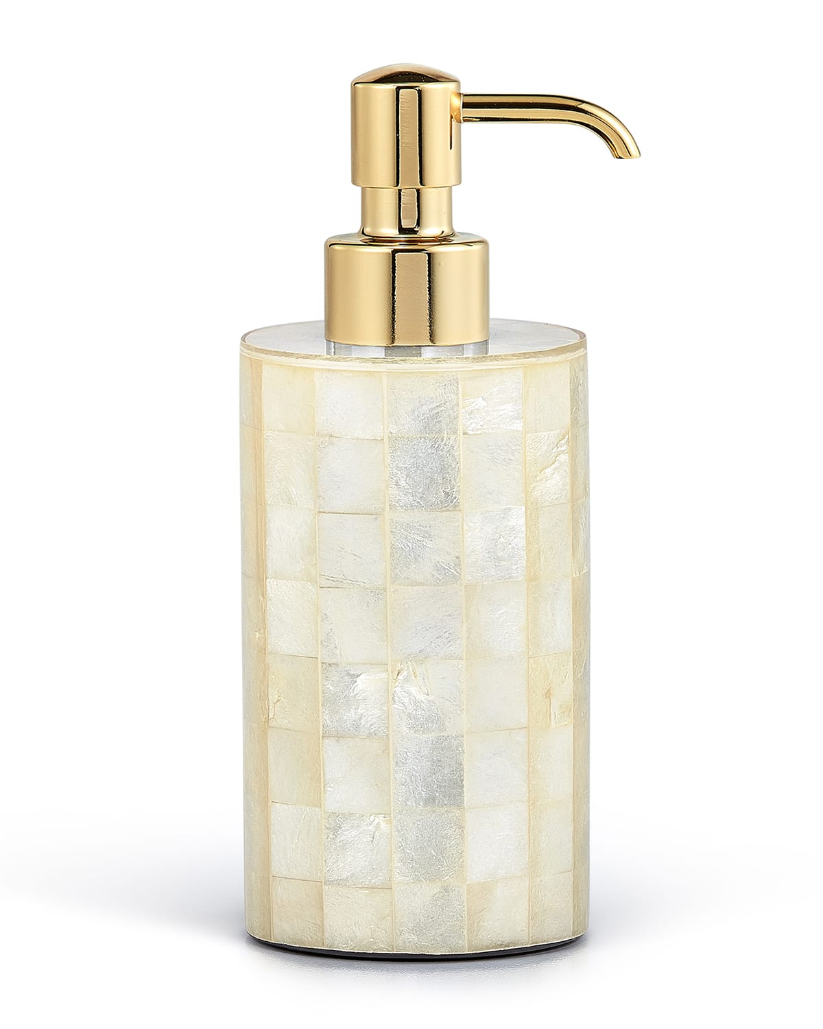 Labrazel Capiz Pump Dispenser In Ivory/gold