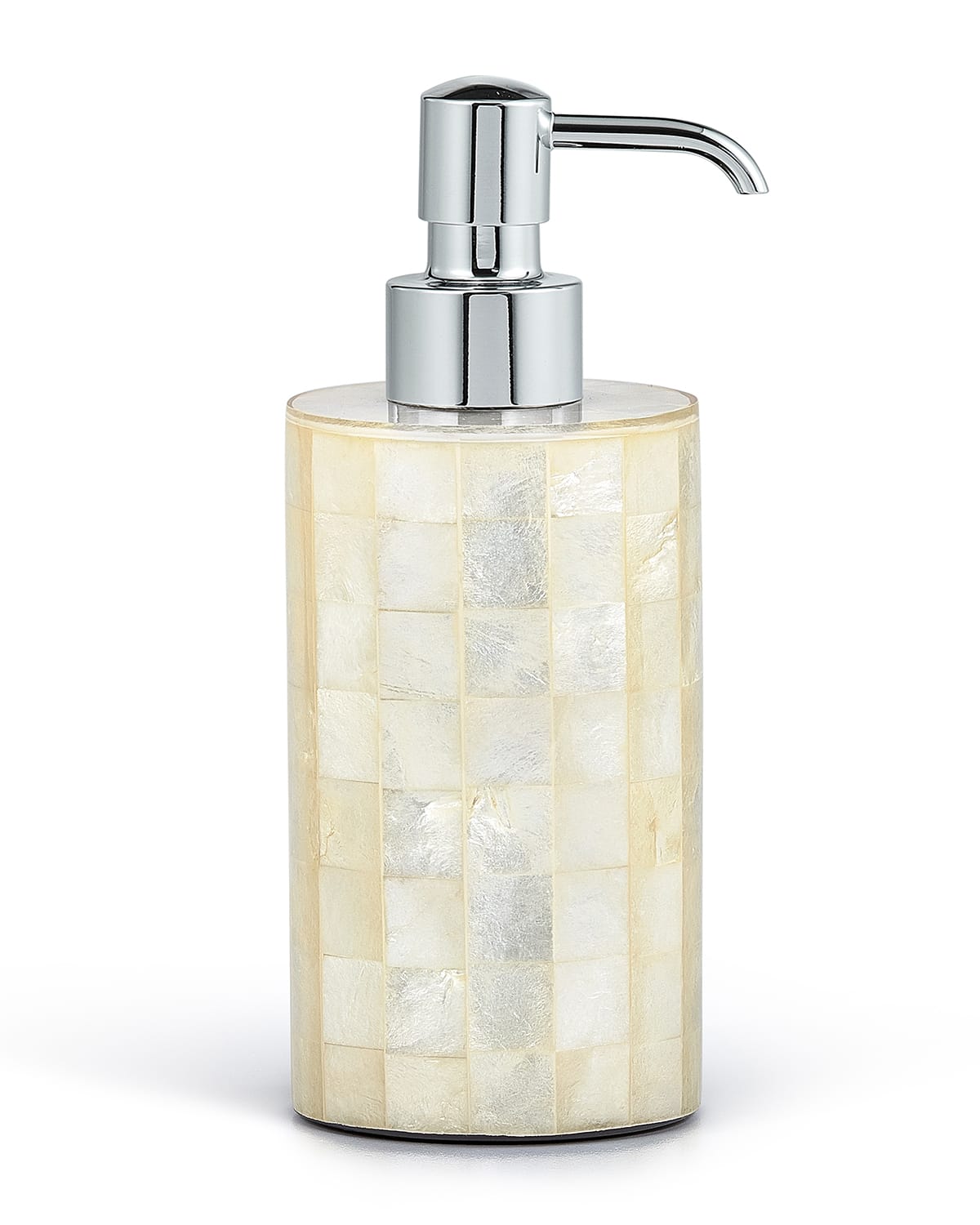 Labrazel Capiz Pump Dispenser In Ivory/nickel