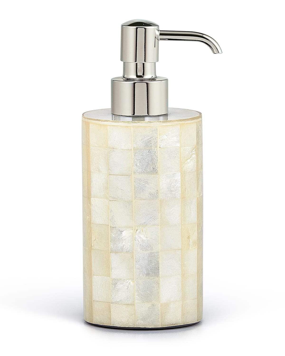 Labrazel Capiz Pump Dispenser In Ivory/chrome