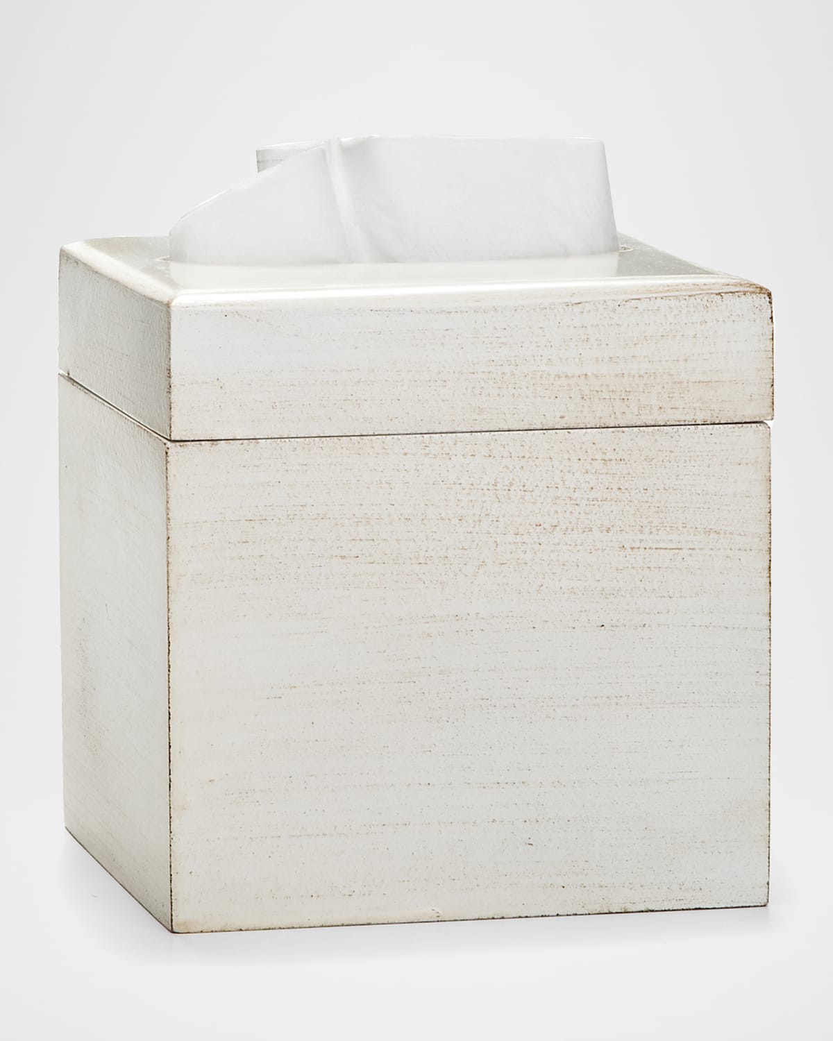Labrazel Riviera Tissue Box Cover In Antique White