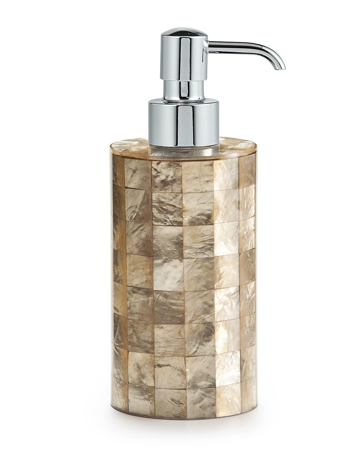 Labrazel Capiz Champagne Pump Dispenser In Champagne/nickel