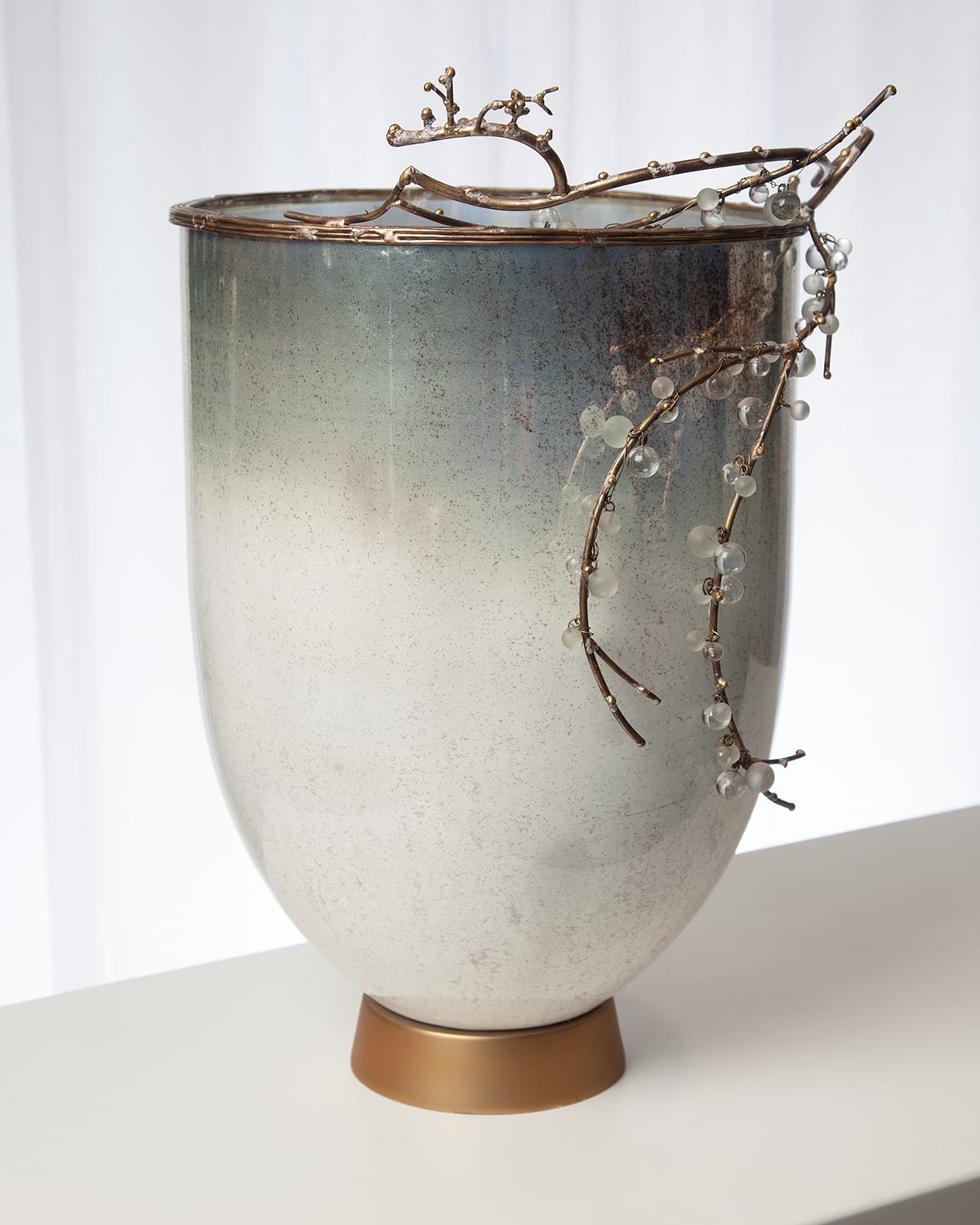 Global Views Foret Large Hurricane In Silver