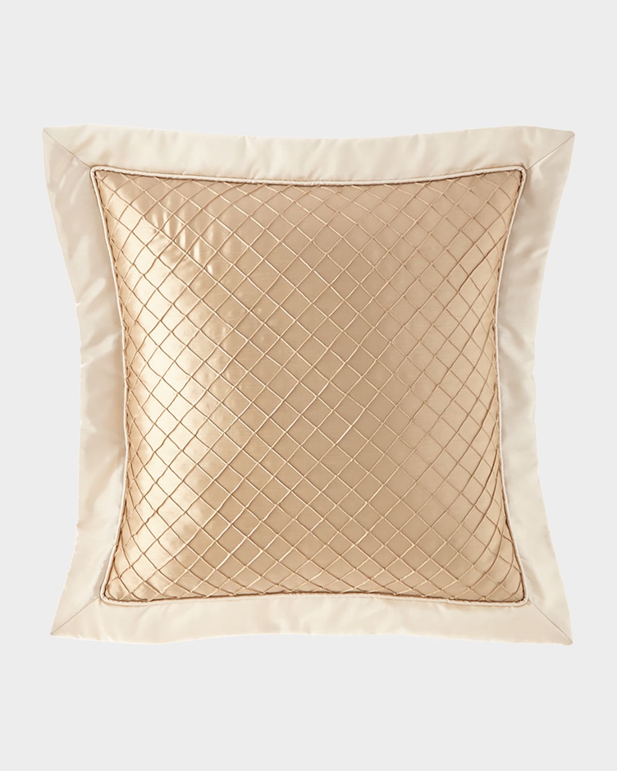 Austin Horn Collection Elegance Diamond European Sham In Gold