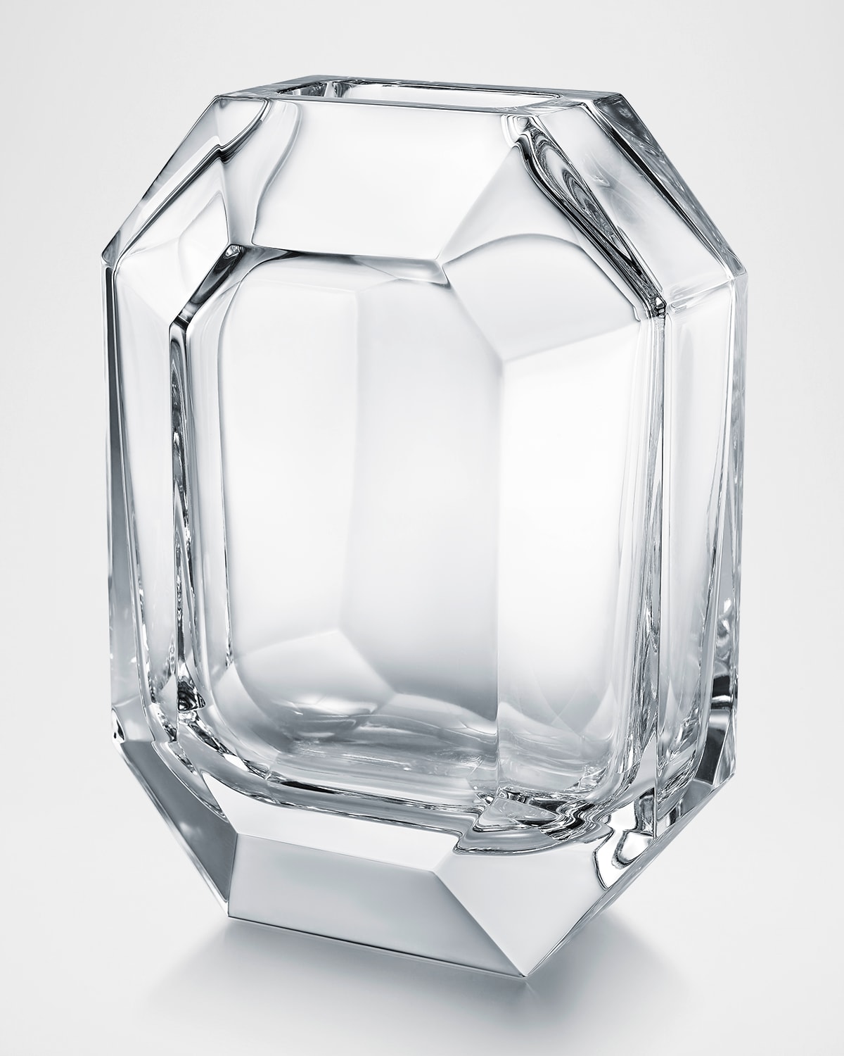 Shop Baccarat Octogone Vase In Clear