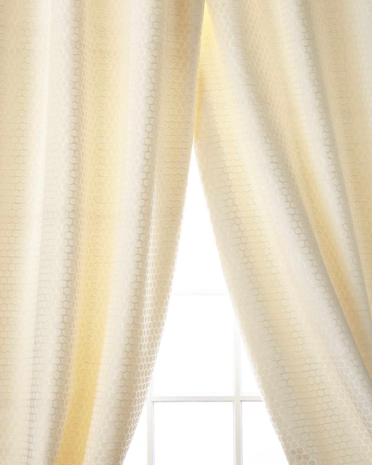 Shop Home Silks Chancery Curtain Panel, 96" In Cream