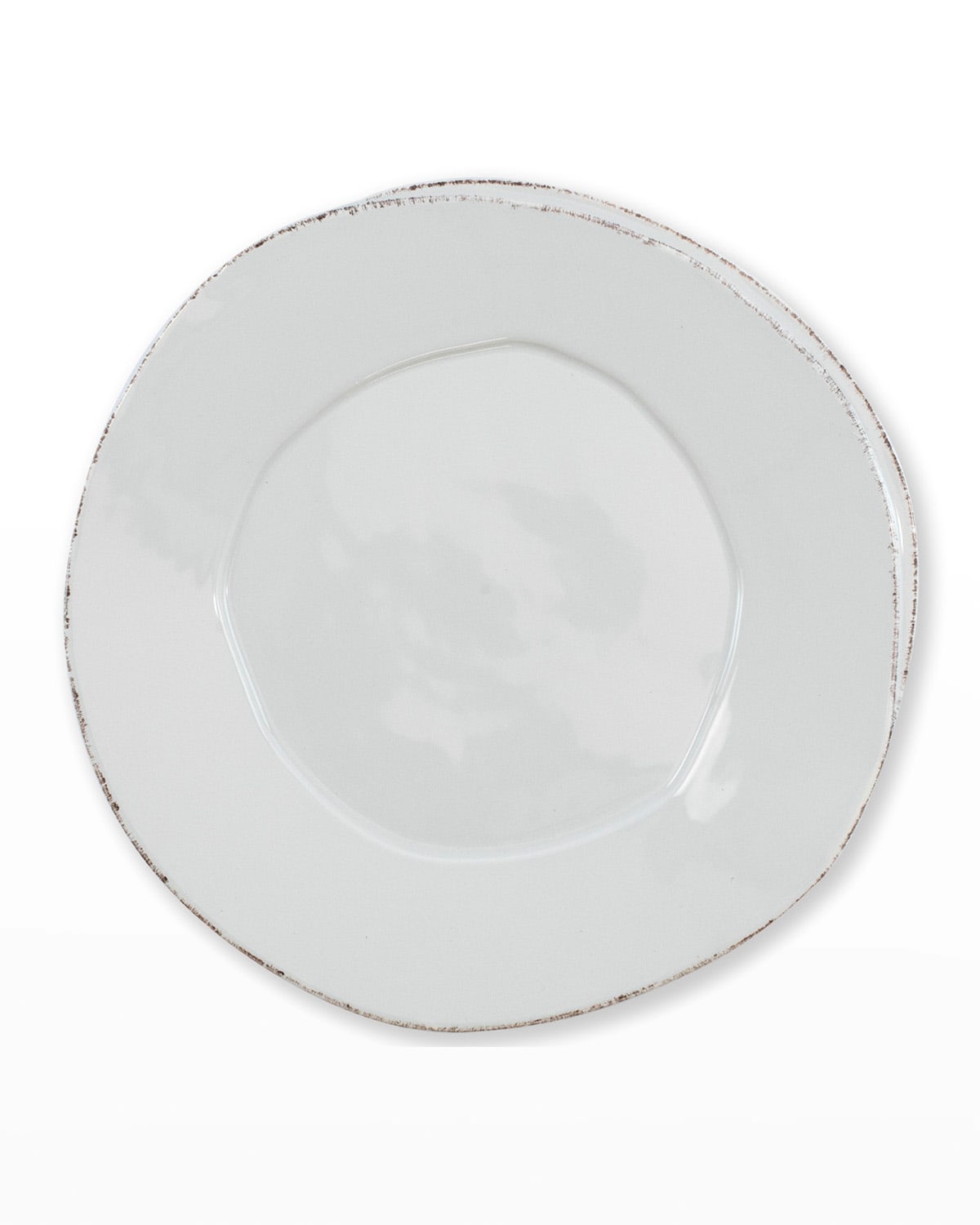 Vietri Lastra European Dinner Plate In Light Gray