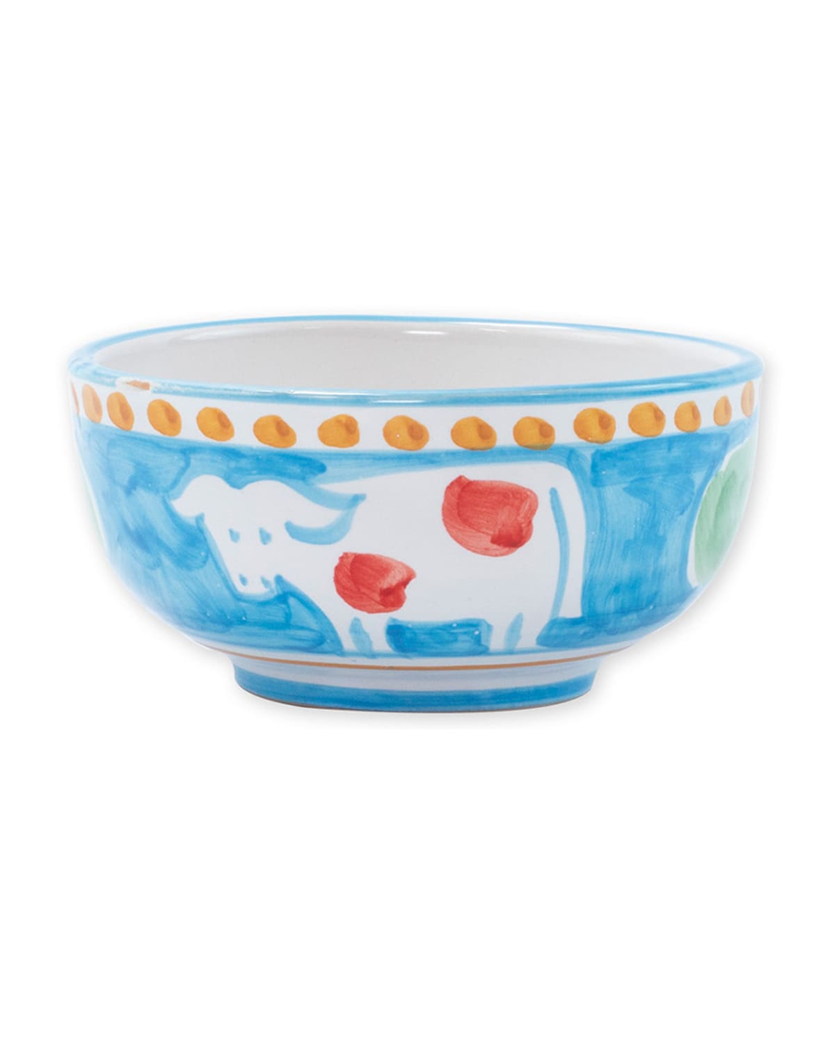 Shop Vietri Campagna Mucca Cereal/soup Bowl In Handpainted