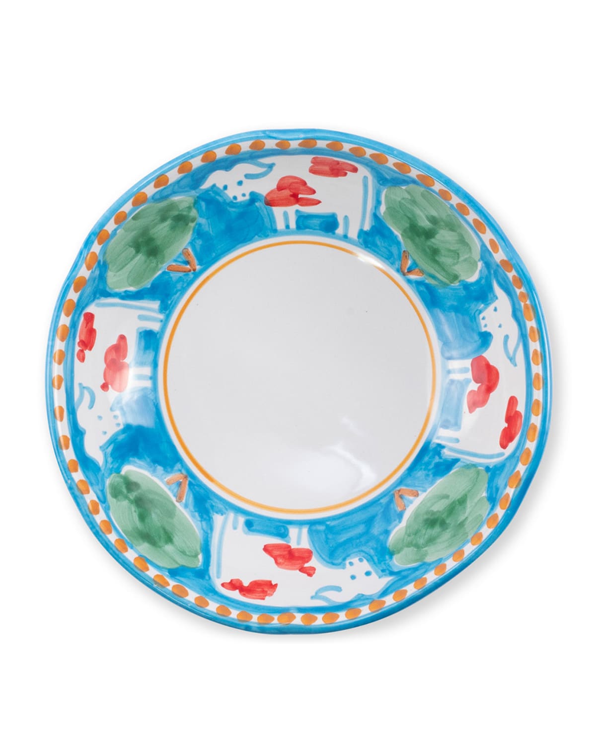Shop Vietri Campagna Mucca Coupe Pasta Bowl In Handpainted